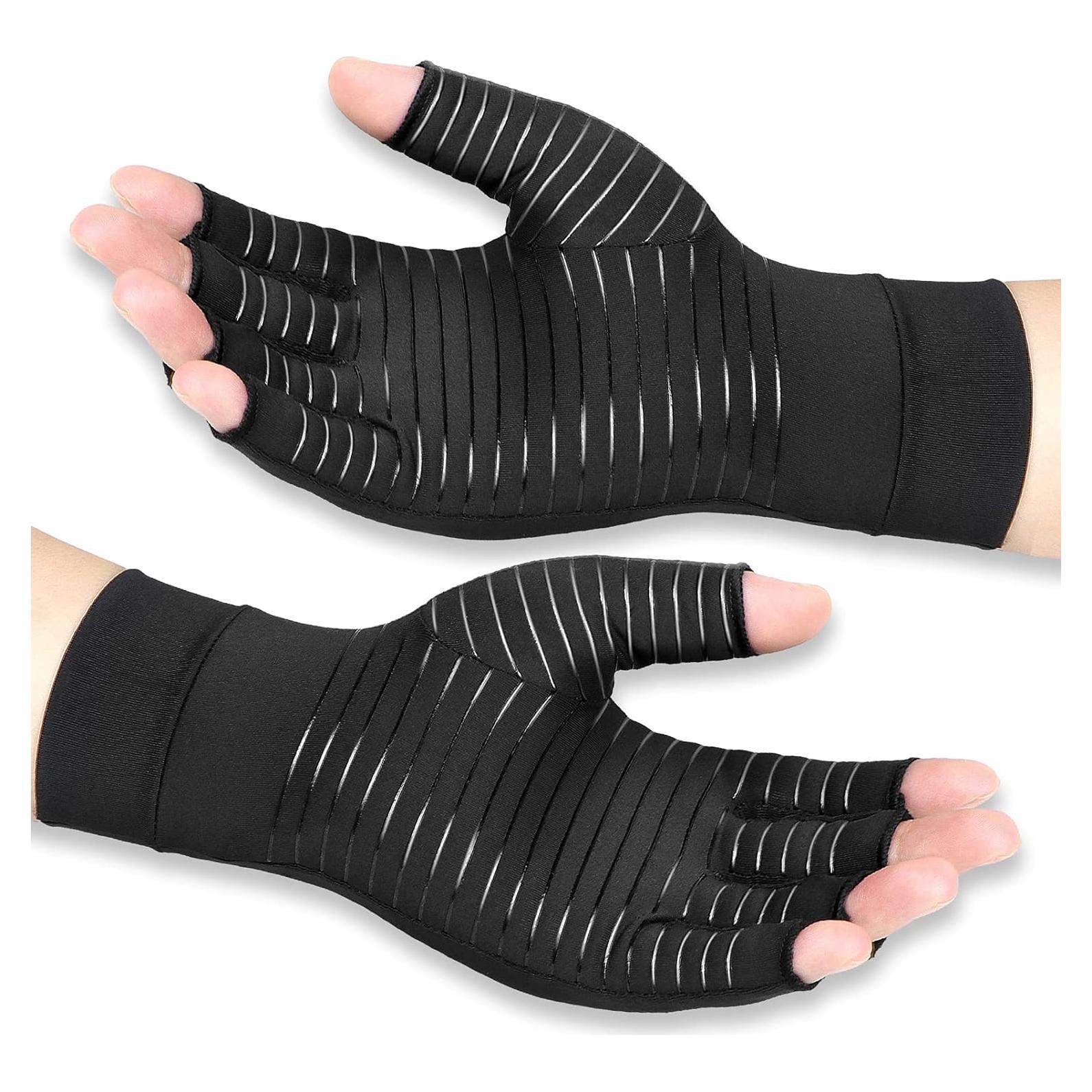 Guantes de compresión de cobre Vlela para artritis - Mediano