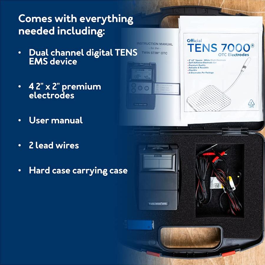 Unidad TENS y EMS Roscoe Medical para Alivio del Dolor