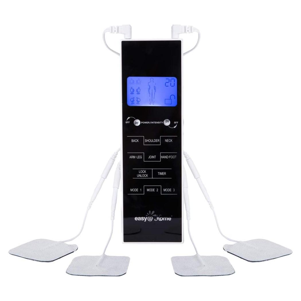 Easy@Home Estimulador Muscular TENS EHE010 con Pantalla LCD