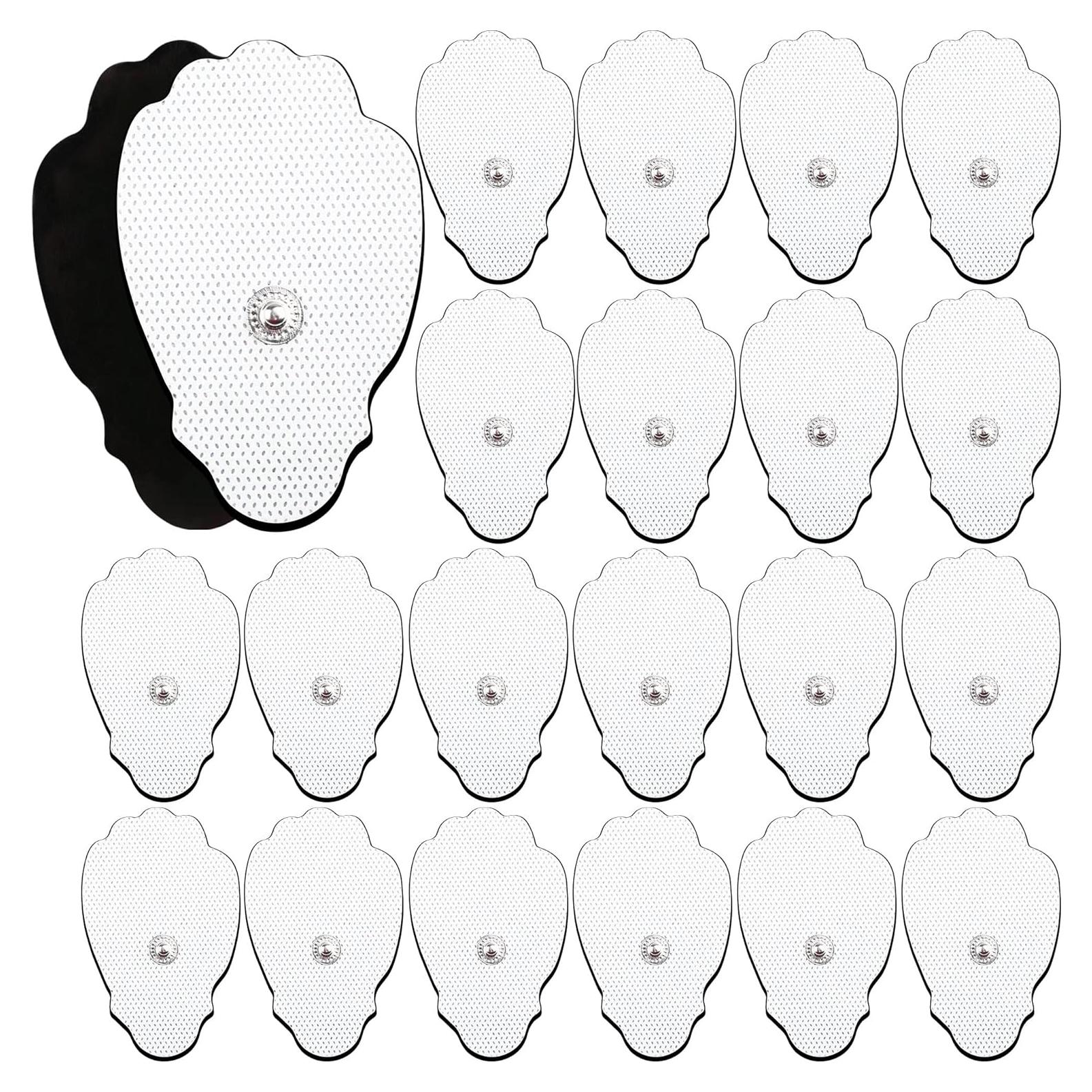 Almohadillas Electrodos TENS LotFancy 22PCS Reutilizables 7.5x4.5cm