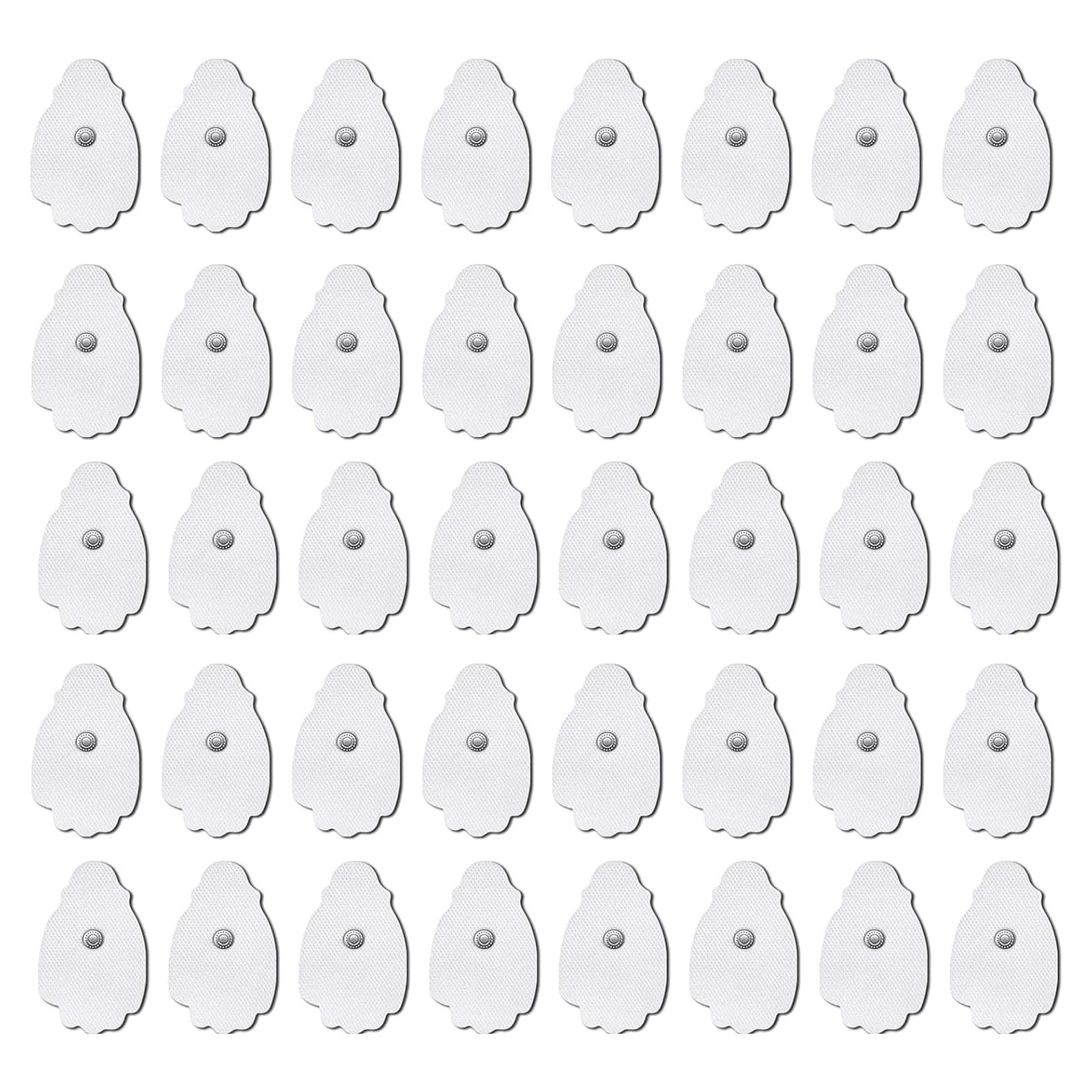 40 Almohadillas Electrodos TENS EMS Foxpeed Reutilizables 30 Veces