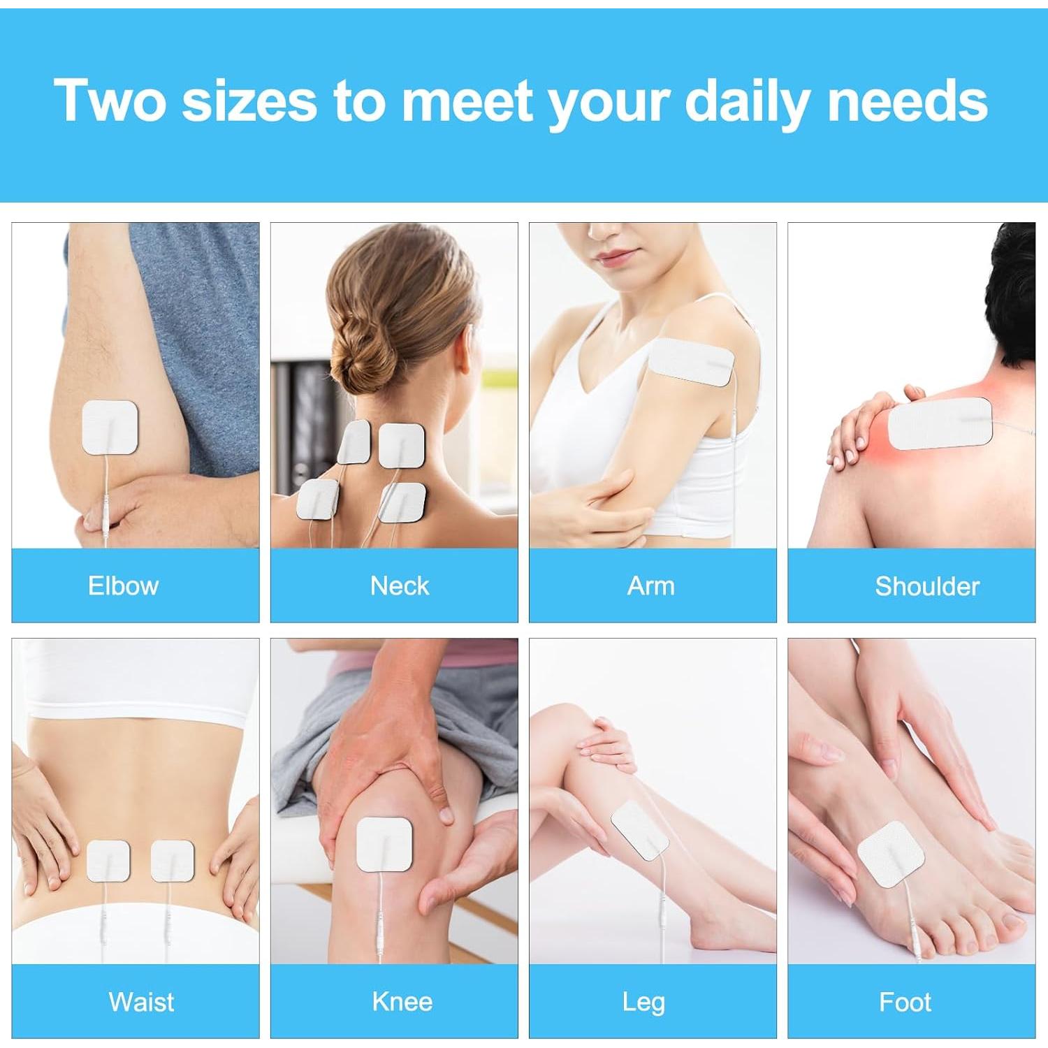 Electrodos TENS Glamgen 32 PCS con Estuche de Transporte