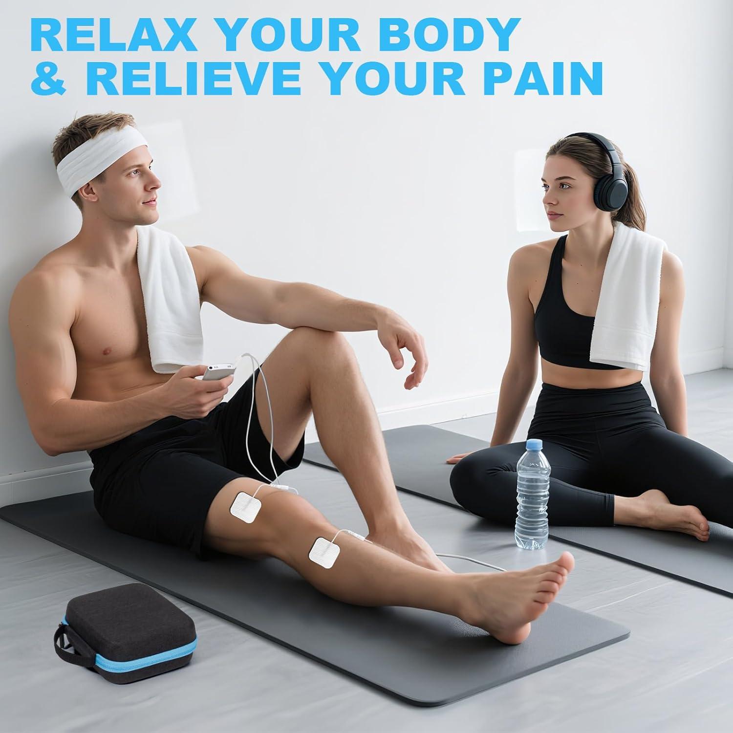 Electrodos TENS Glamgen 32 PCS con Estuche de Transporte