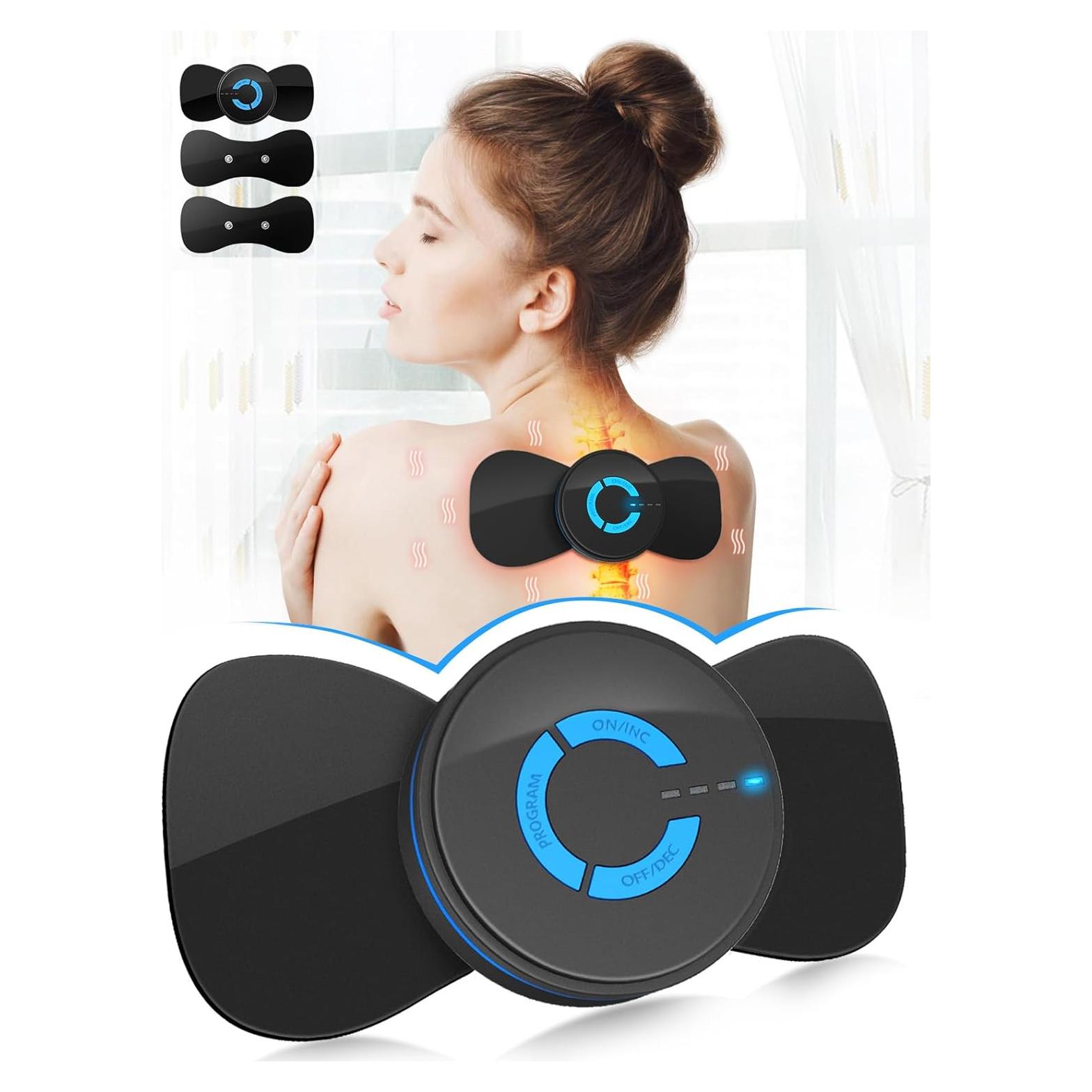 Unidad TENS EMS Mini Masajista Keecham con 2 Almohadillas