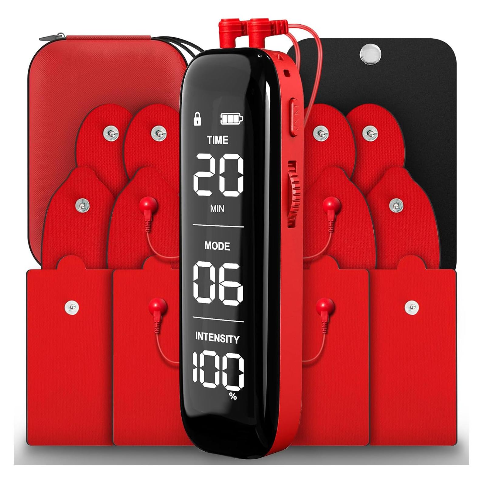 Unidad TENS Estimulador Muscular Doble Canal 6 Modos 20 Niveles