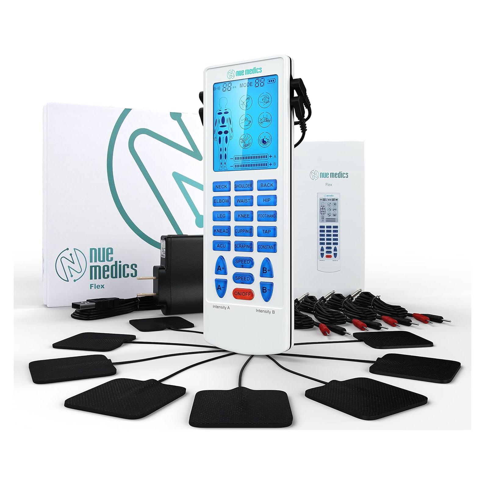 Dispositivo TENS NueMedics Flex para Alivio Muscular - 24 Modos