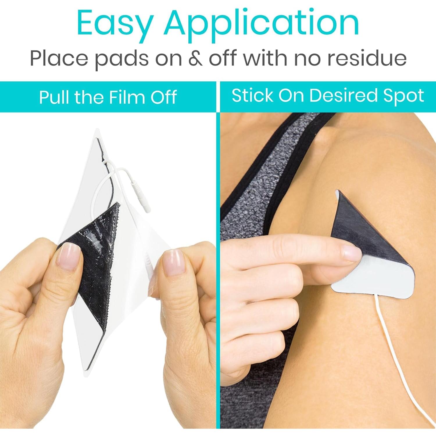 PADS DE ELECTRODO REEMPLAZO VIVE - 40 UNIDADES, 2MM, REUTILIZABLES