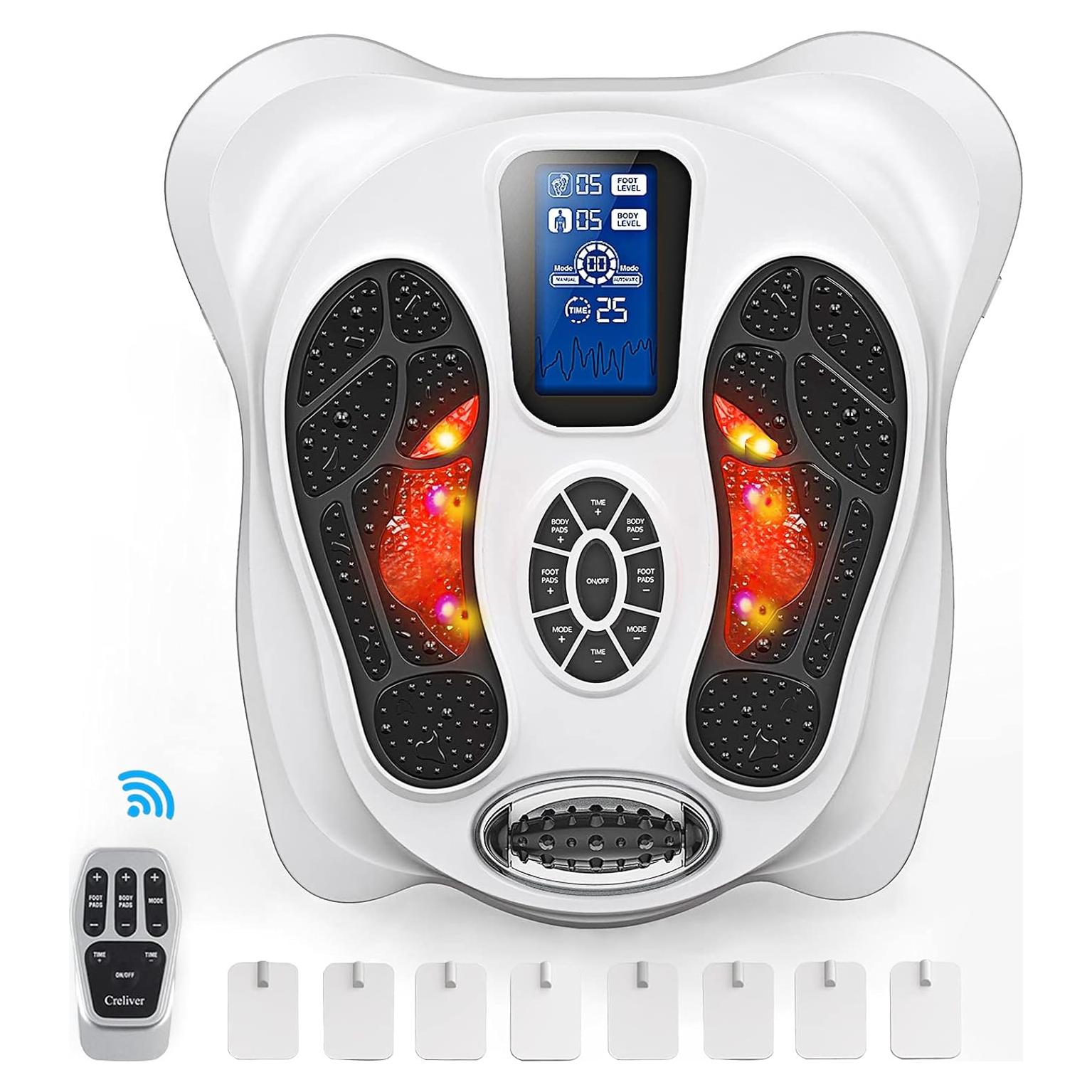 Masajeador Eléctrico de Pies Creliver EMS TENS 25 Modos