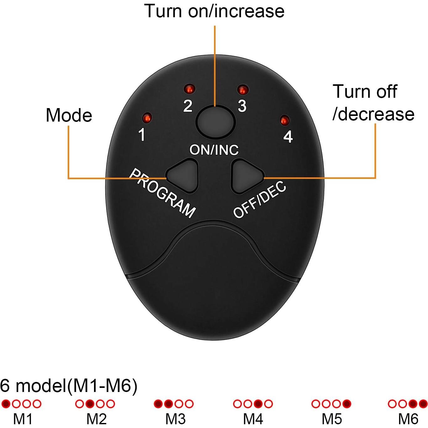 Entrenador Muscular EMS SPORTLIMIT MP01 Unisex Negro 02