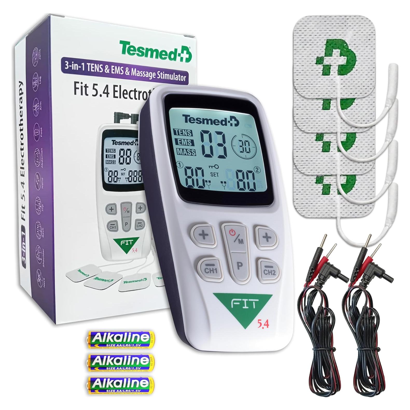 Estimulación Muscular Tesmed Fit 5.4 - 22 Programas, 4 Electrodos