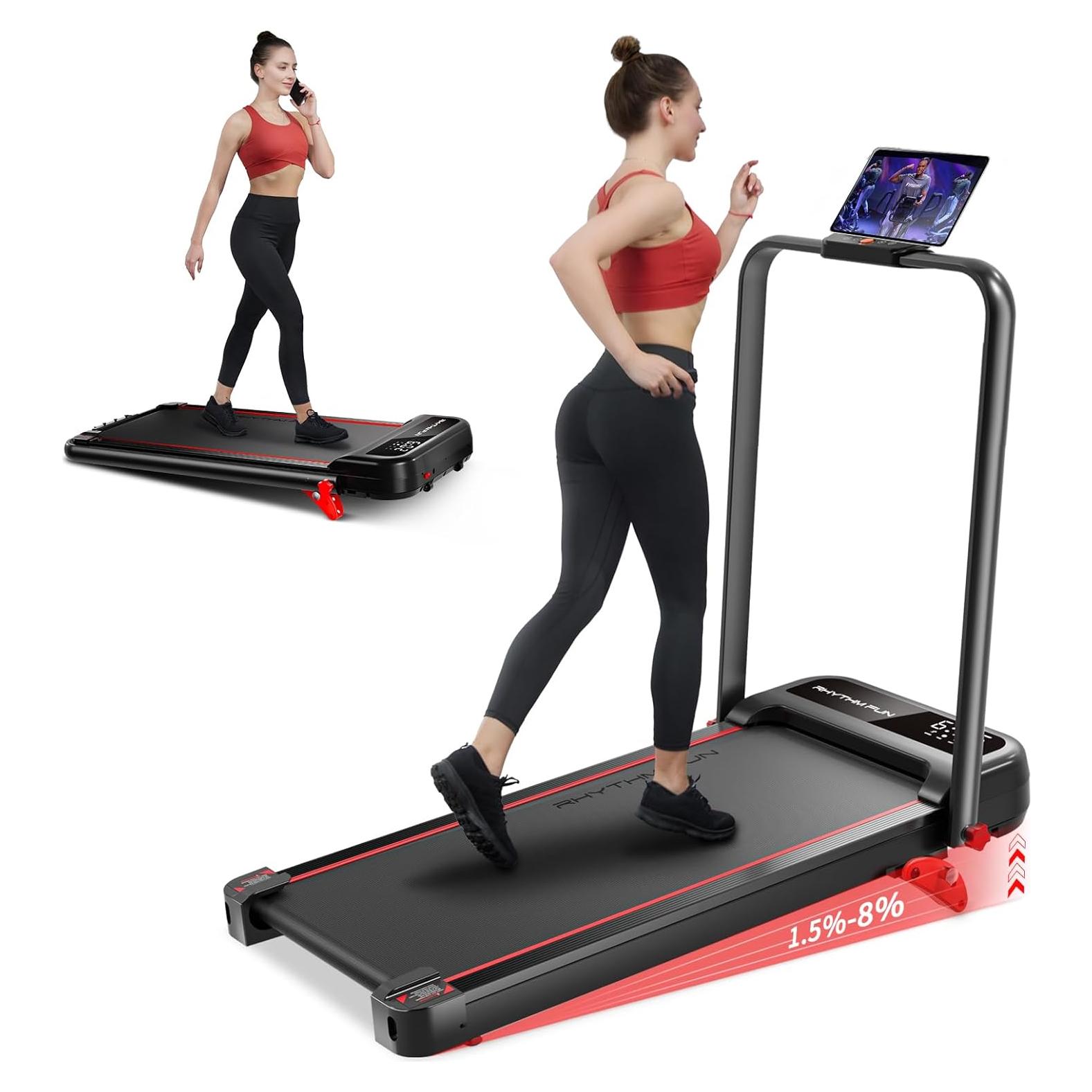 Cinta de Correr Plegable RHYTHM FUN 136 kg Inclinación 8%