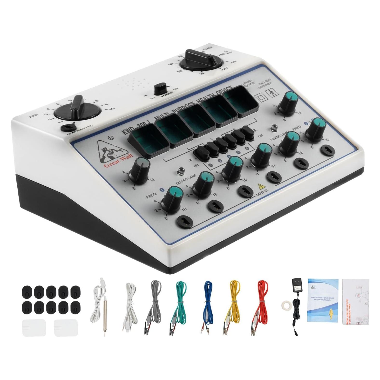 Máquina Estimulador Eléctrico de Acupuntura CHNWOD 110V 5 Modos