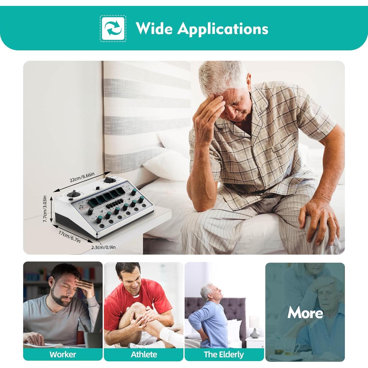 Máquina Estimulador Eléctrico de Acupuntura CHNWOD 110V 5 Modos