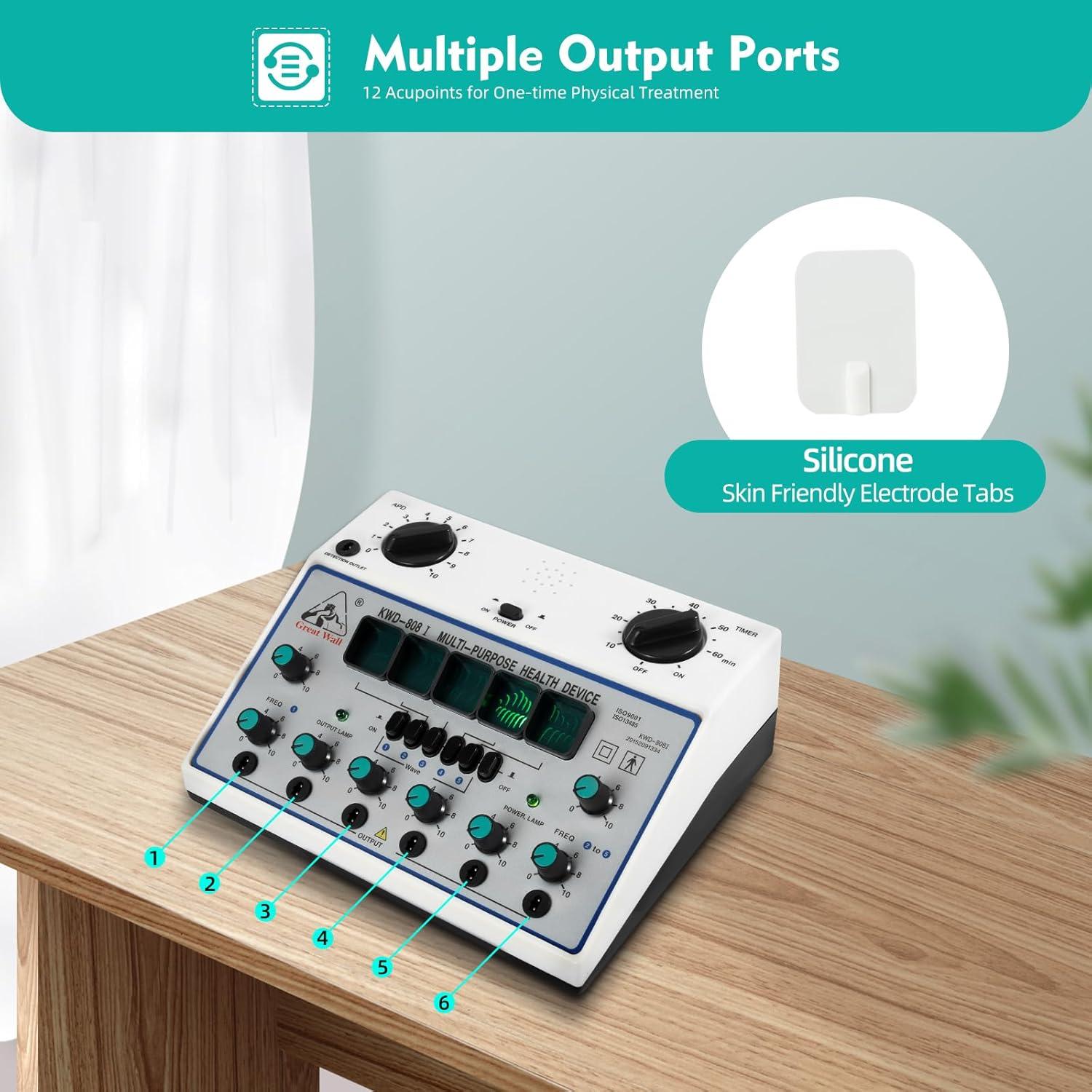 Máquina Estimulador Eléctrico de Acupuntura CHNWOD 110V 5 Modos