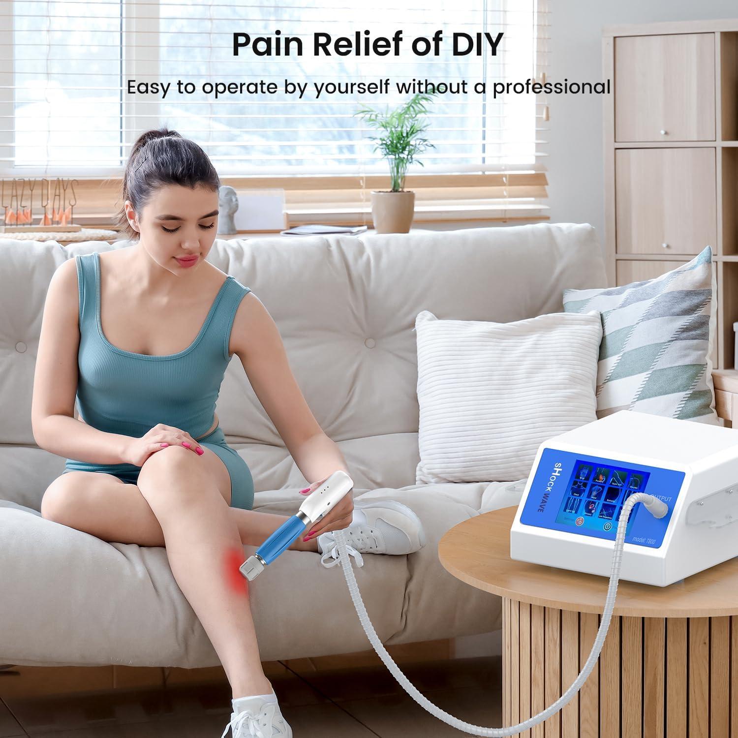 Máquina de Terapia de Ondas de Choque Profesional ZumifyCool T800 - Alivio Dolor Articulaciones y Músculos