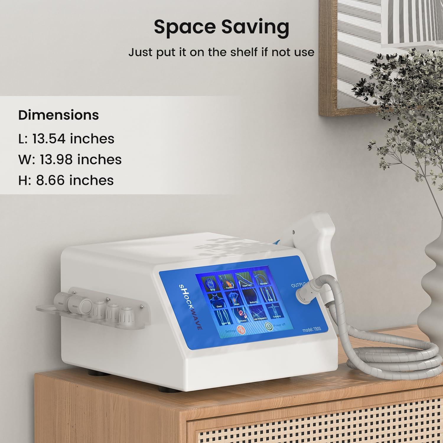 Máquina de Terapia de Ondas de Choque Profesional ZumifyCool T800 - Alivio Dolor Articulaciones y Músculos