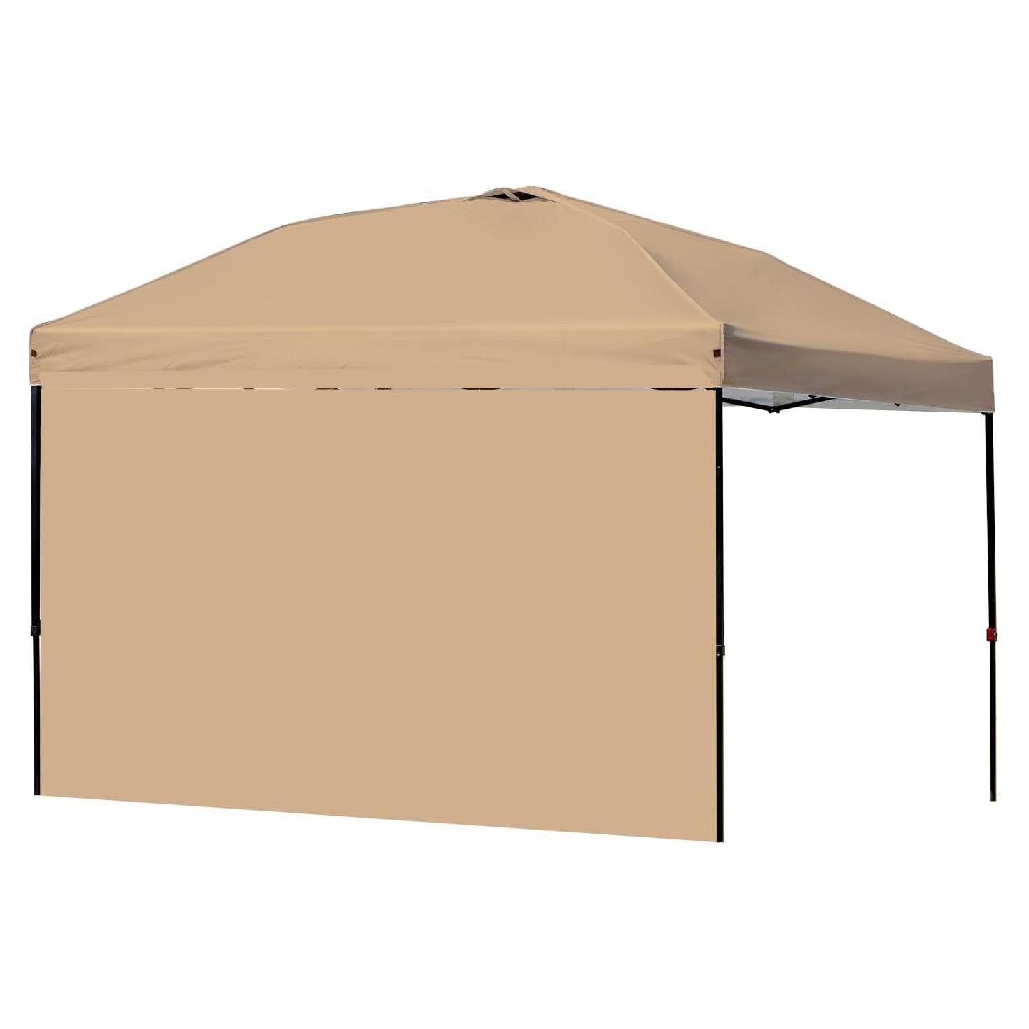 Pared Lateral para Carpa 3x3m MOQI Caqui Impermeable