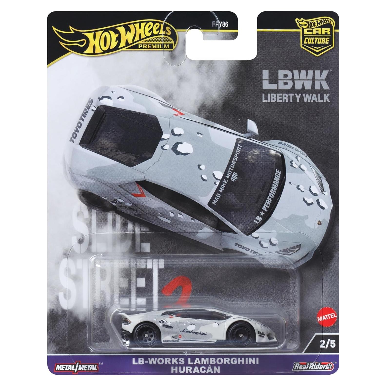 Coche de Juguete Hot Wheels Premium LB-Works Lamborghini Huracan 1:64