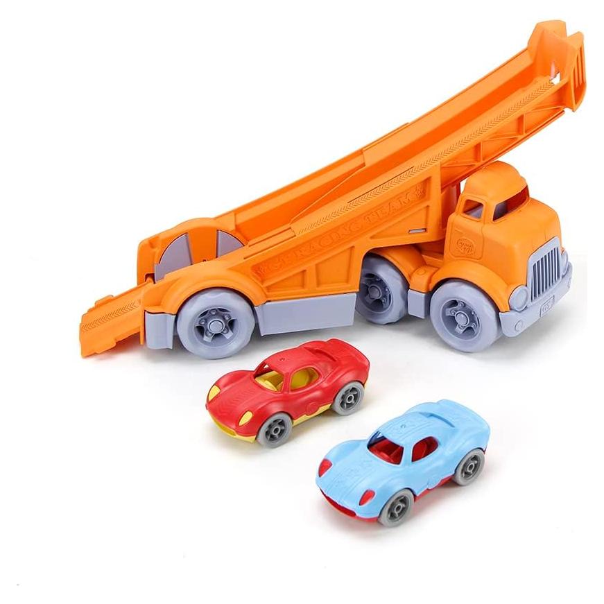 Camión de Carreras Green Toys con 2 Coches - 0.69 kg