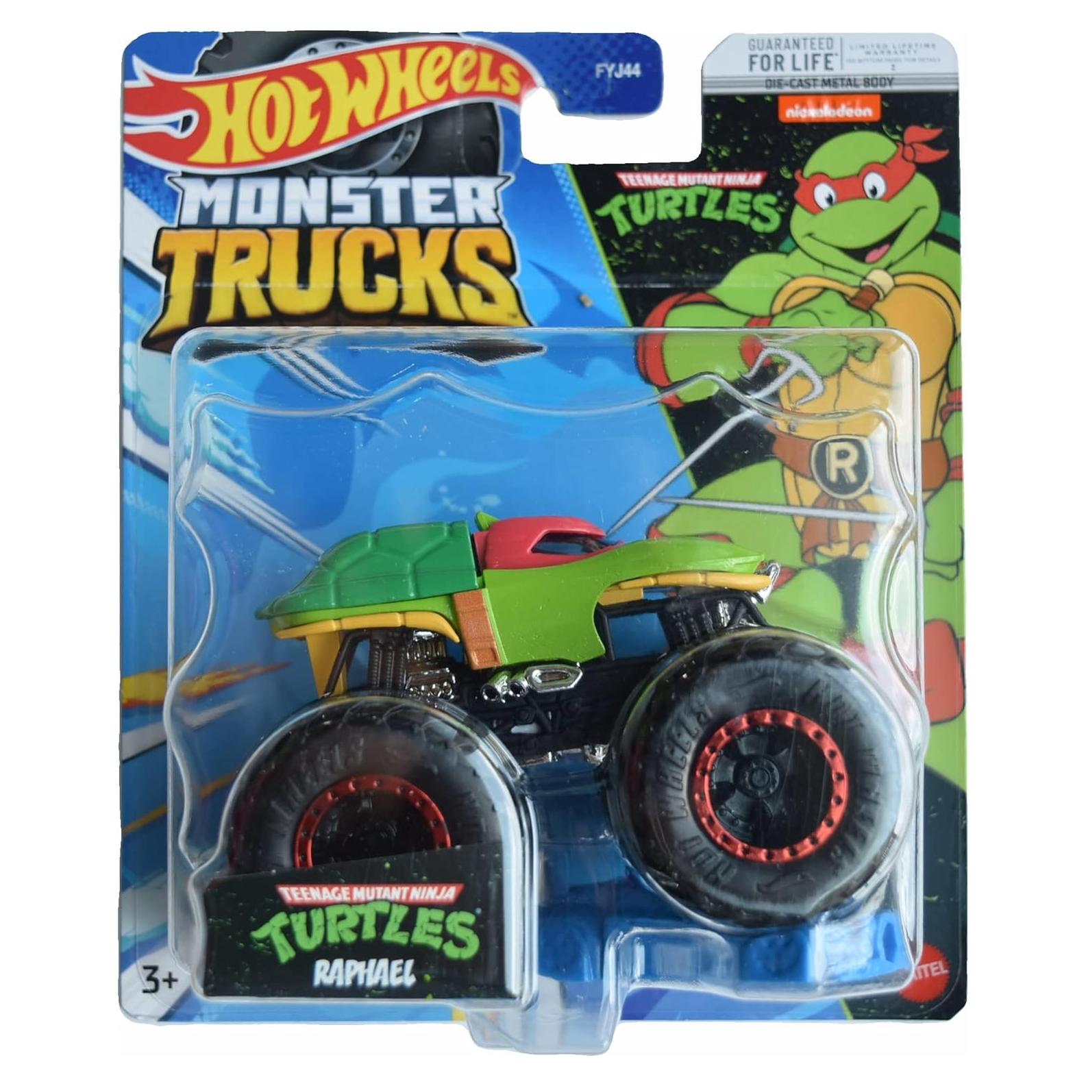 Hot Wheels Monster Trucks Raphael Tortugas Ninja 1:64