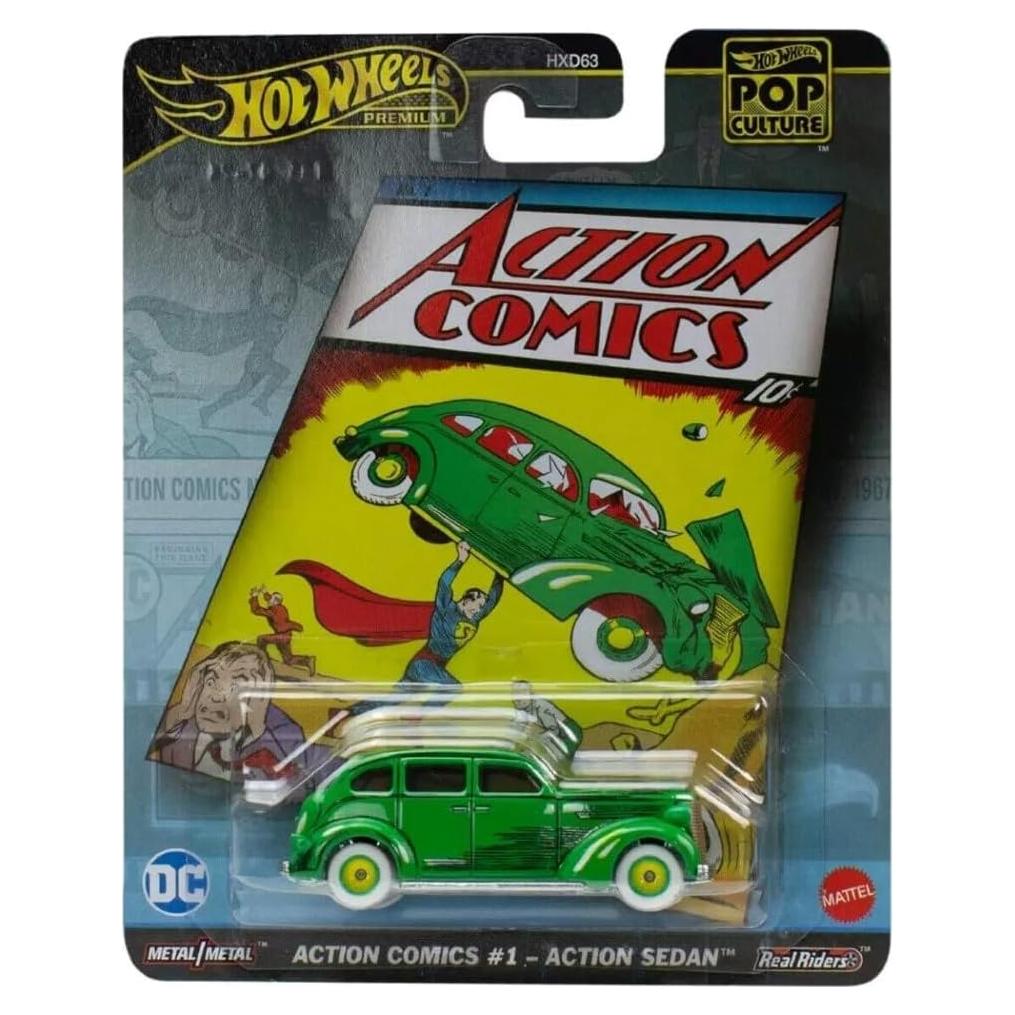 Coche Hot Wheels Superman Sedán Die Cast 1:64 8 cm