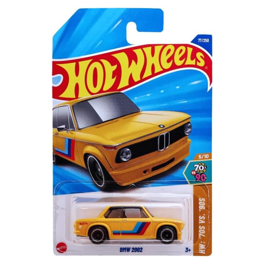 Hot Wheels BMW 2002 Amarillo 1:64 - Serie '70s VS. '90s