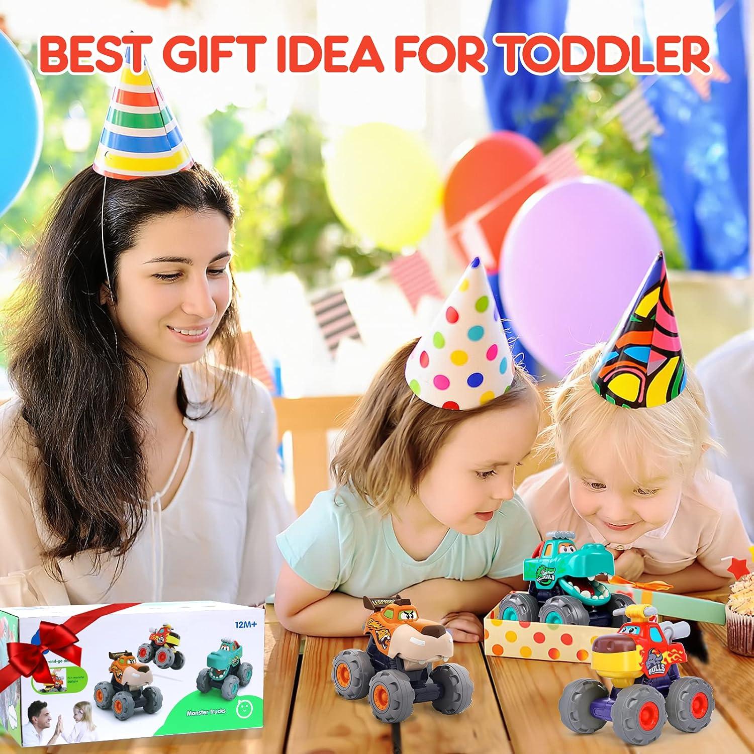 Juguetes de Camiones Monstruo WITALENT para Niños 1-3 Años