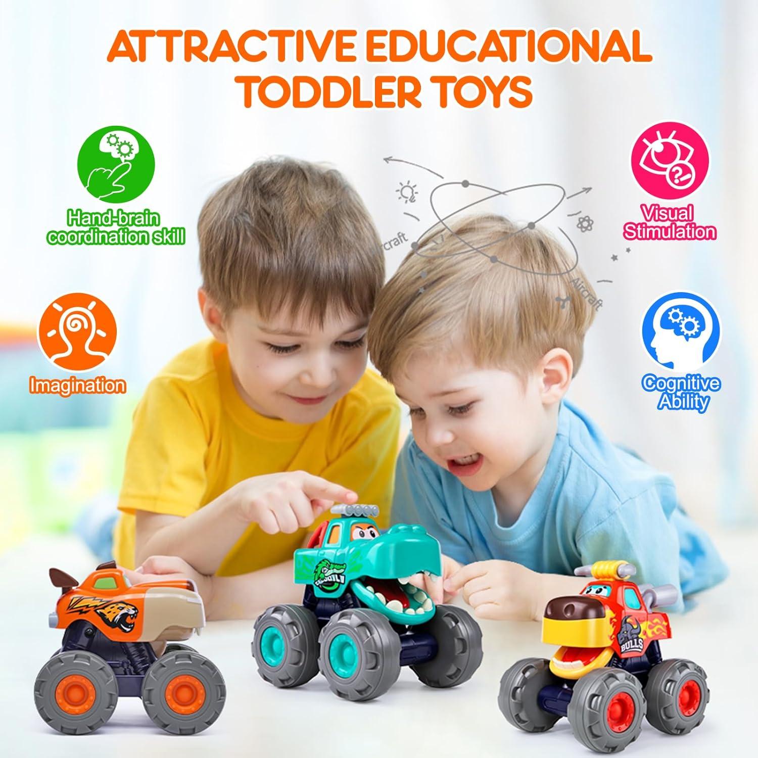 Juguetes de Camiones Monstruo WITALENT para Niños 1-3 Años