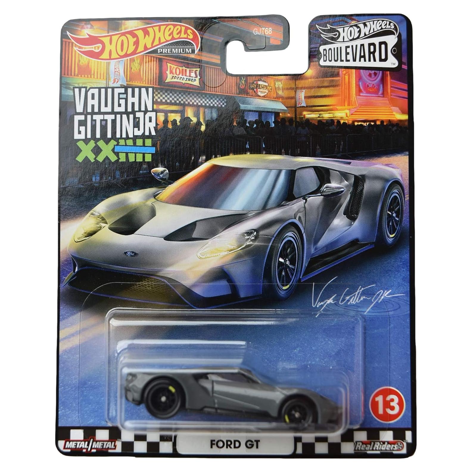 Auto a Escala Hot Wheels Boulevard Ford GT Gris 16.2 cm