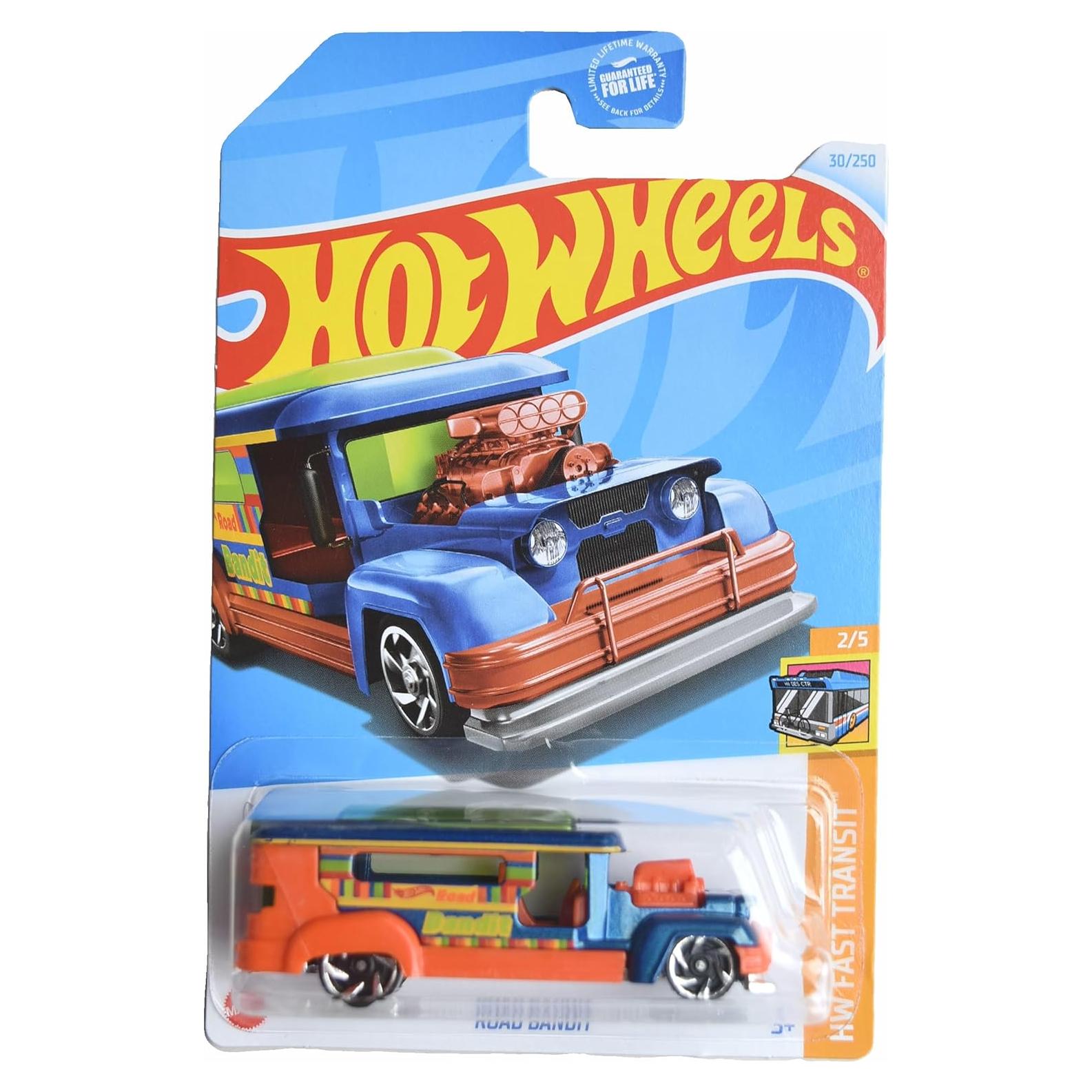Auto de Juguete Hot Wheels Road Bandit 1:64 Azul/Naranja