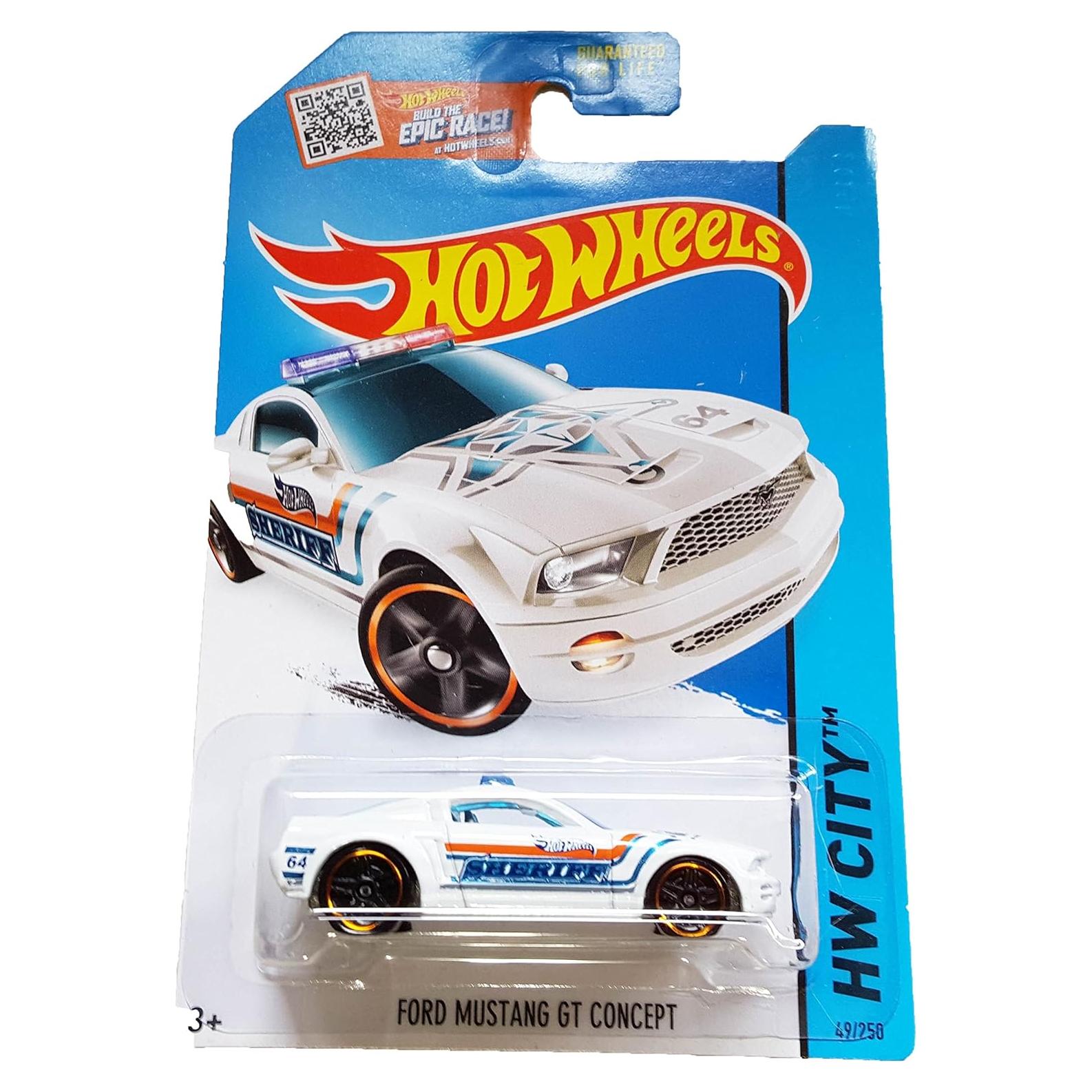 Coche Hot Wheels 2015 Ford Mustang GT Policía 1:64