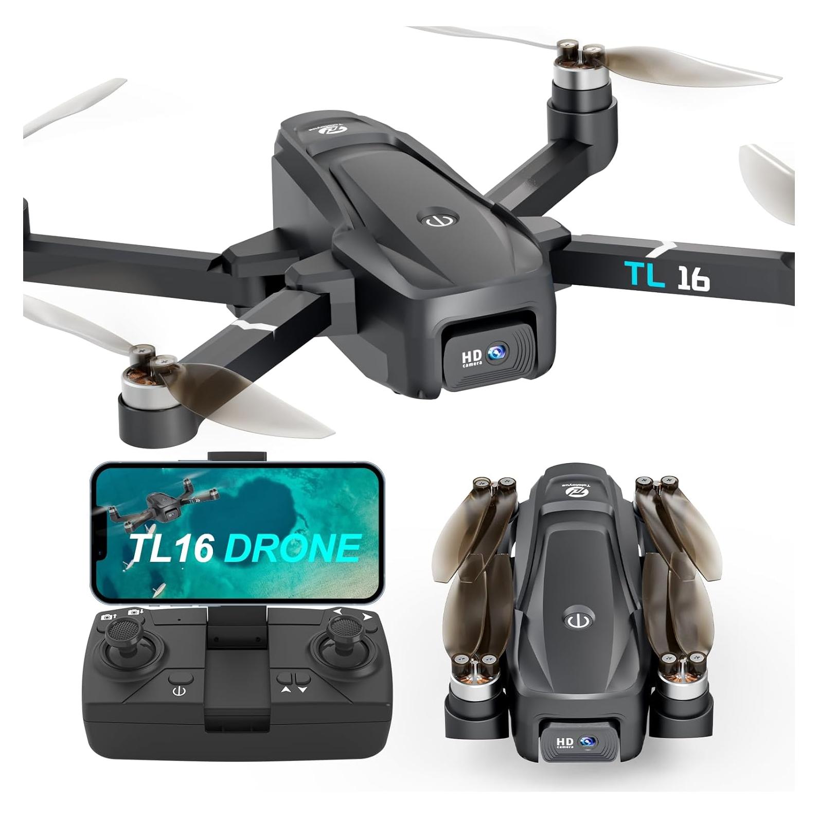 Drone Tolatoyus TL16 con cámara 1080P y FPV plegable