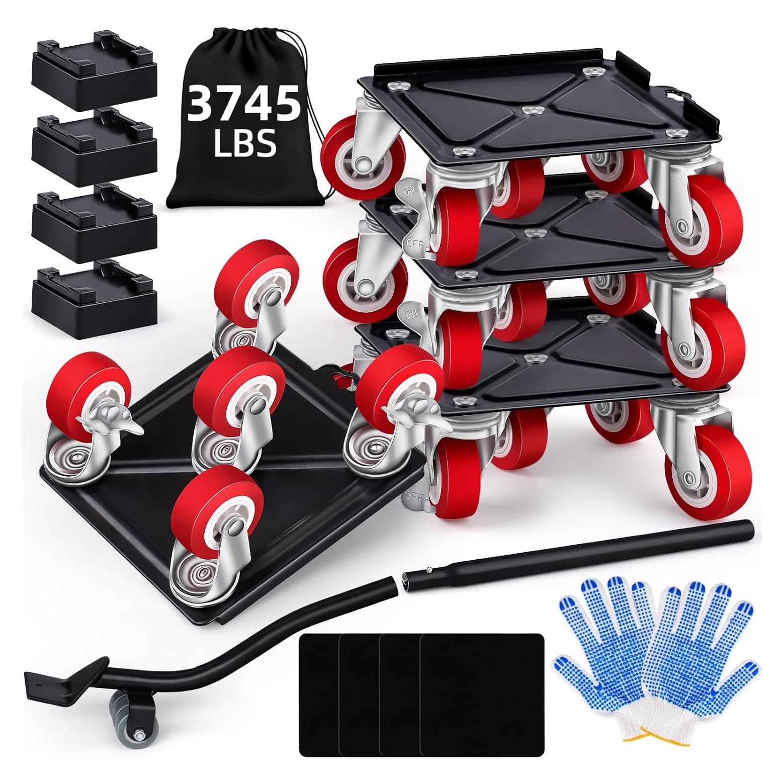 Carro de Mudanza BTEC con 5 Ruedas y Elevador de Muebles