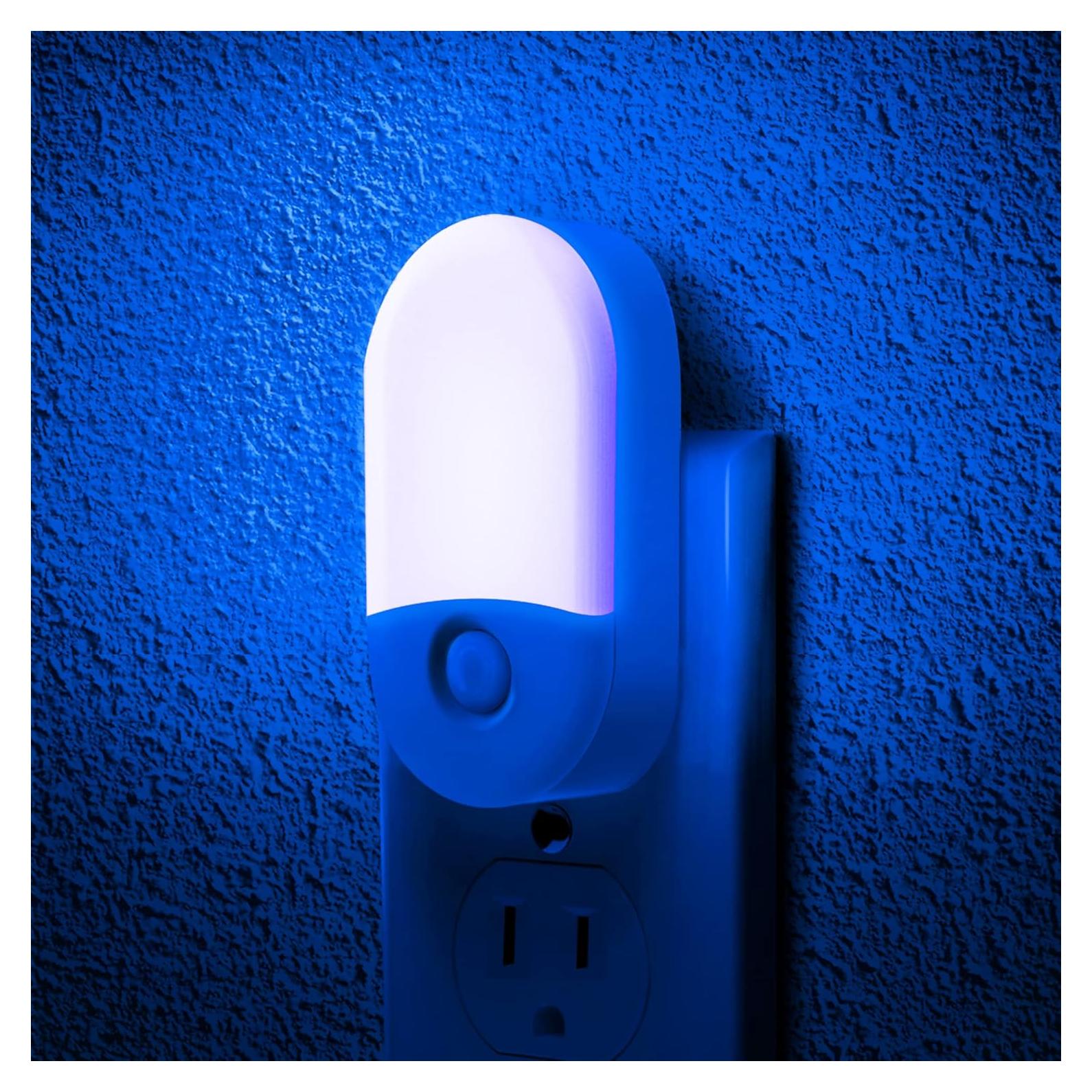 Luz Nocturna LED LOHAS Azul 0.6W Brillo Ajustable 30/60LM