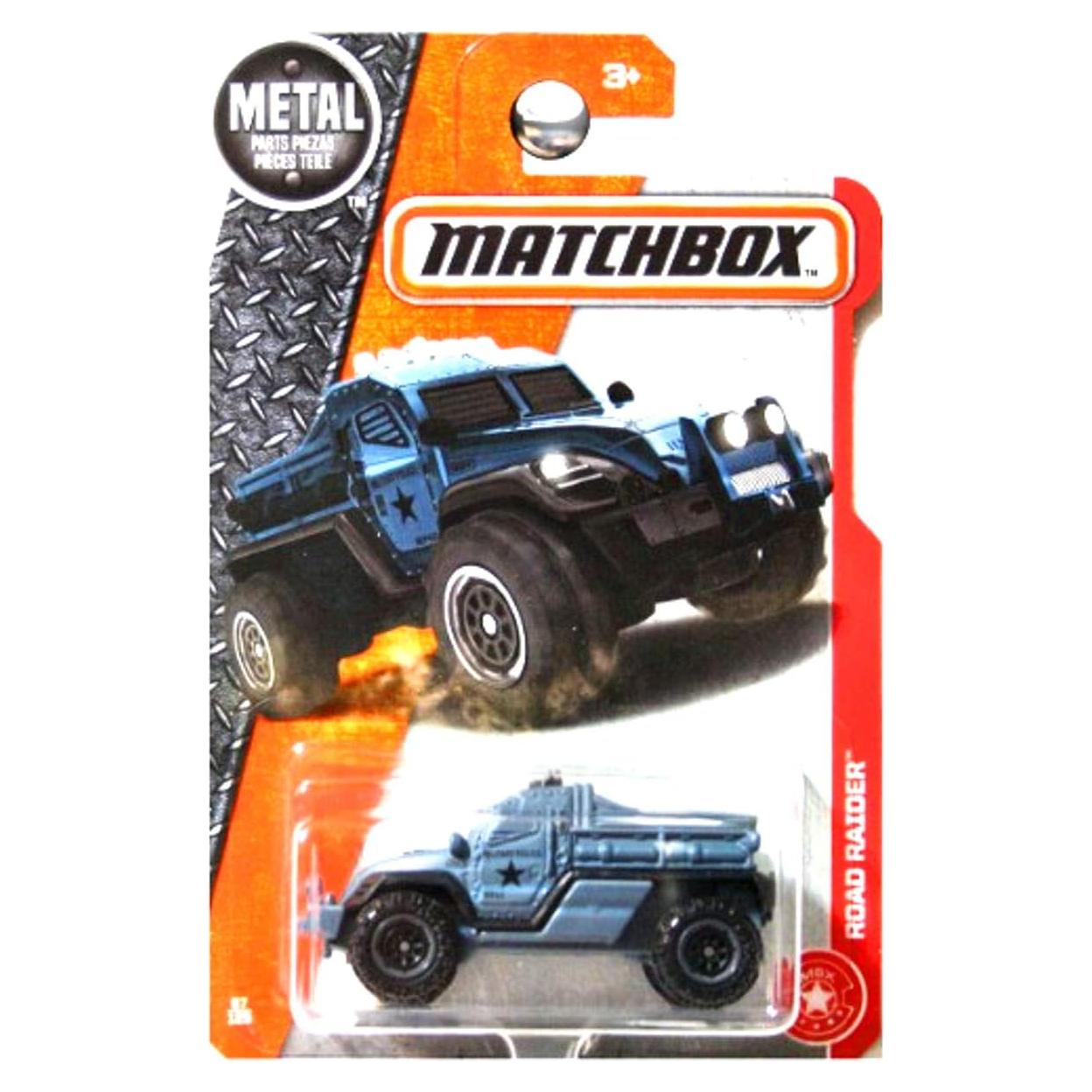 Camión Militar Matchbox 2017 1:64 Azul Gris 67/125