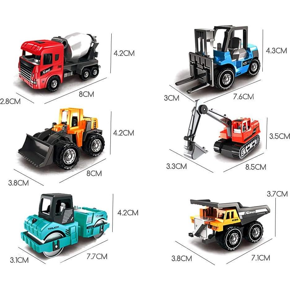 Kit de Juguetes de Vehículos de Construcción Lamilla 6 Pcs