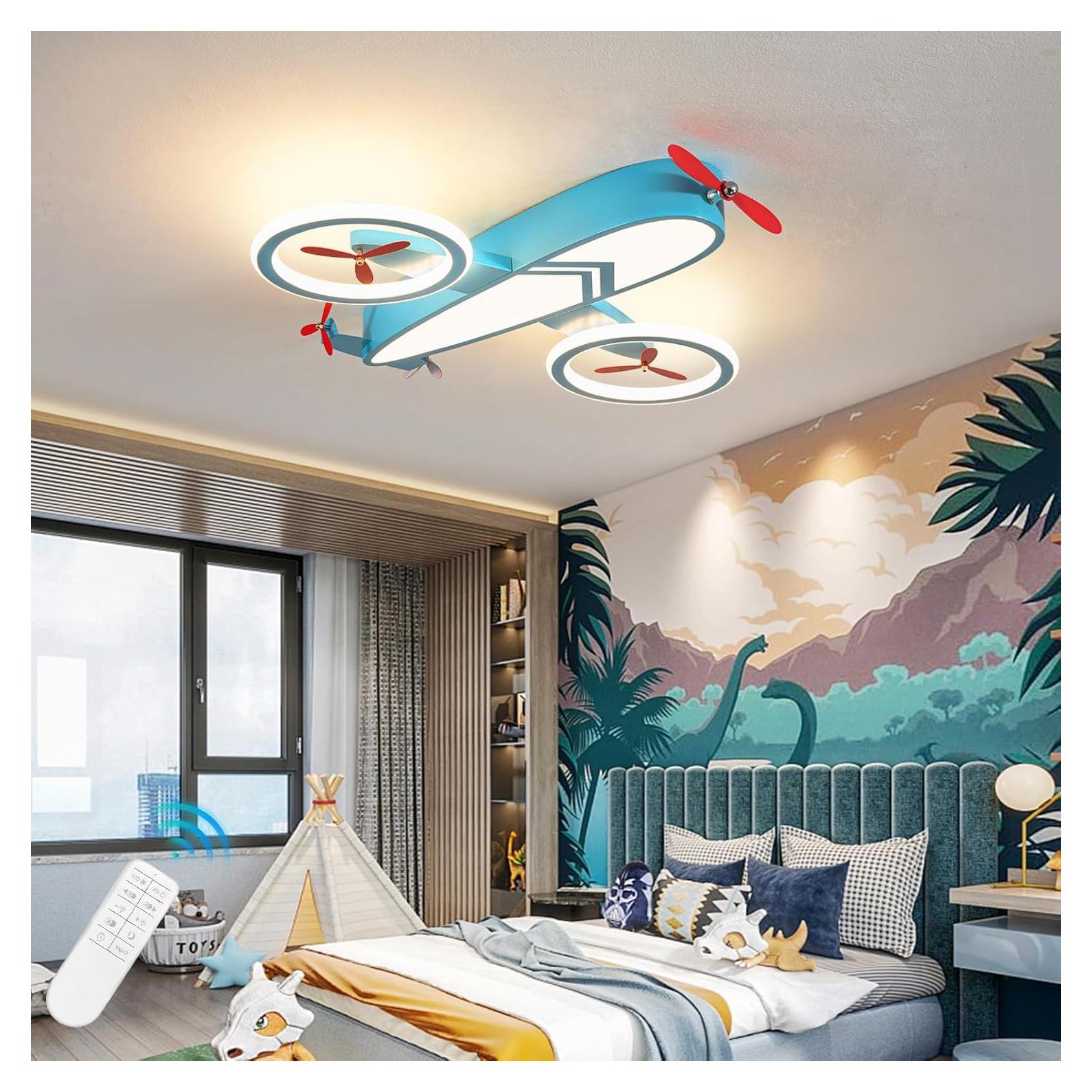 Luz de Techo LED YUDINGKEJI Aviación Azul 68W Control Remoto