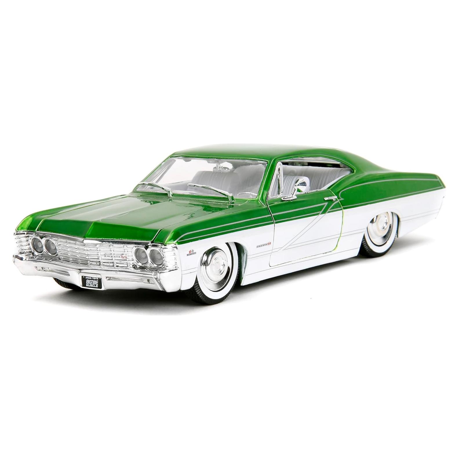Coche Die-Cast 1:24 Jada Toys 1967 Chevrolet Impala SS Verde/Blanco