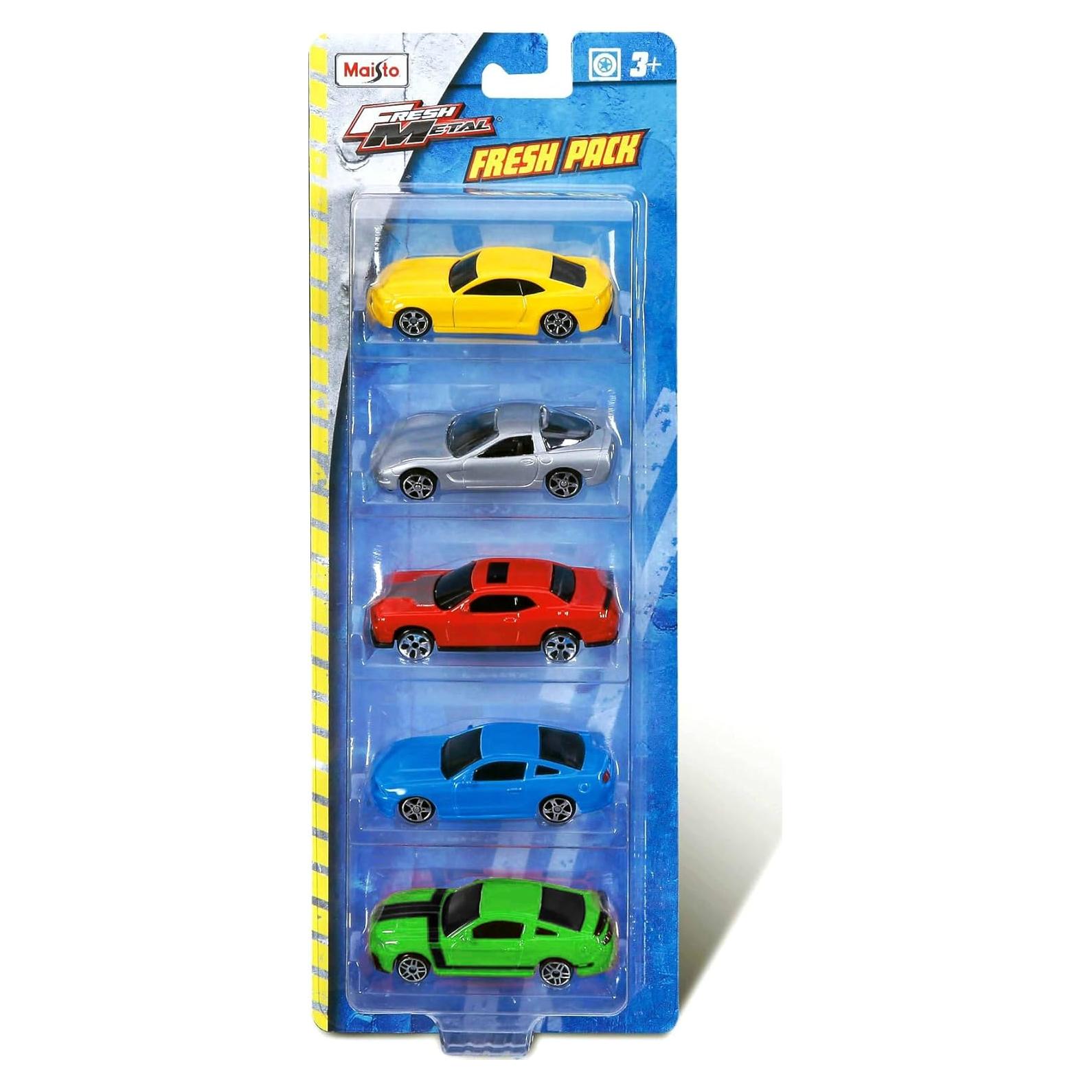 Paquete de 5 Vehículos Miniatura Maisto Fresh Metal Die-Cast