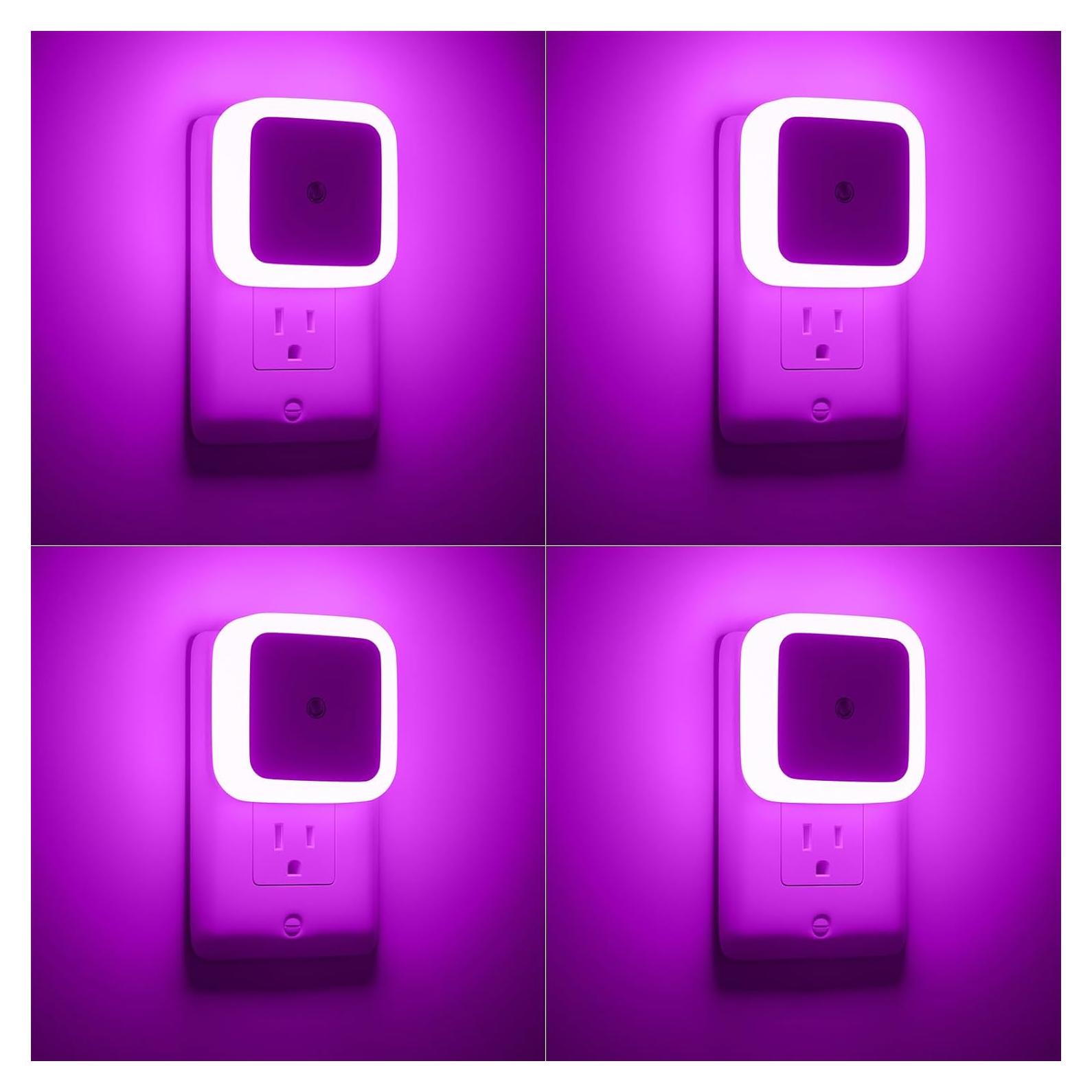 Luz Nocturna Enchufable Sujeet Rosa 4 Piezas LED 50 Lúmenes