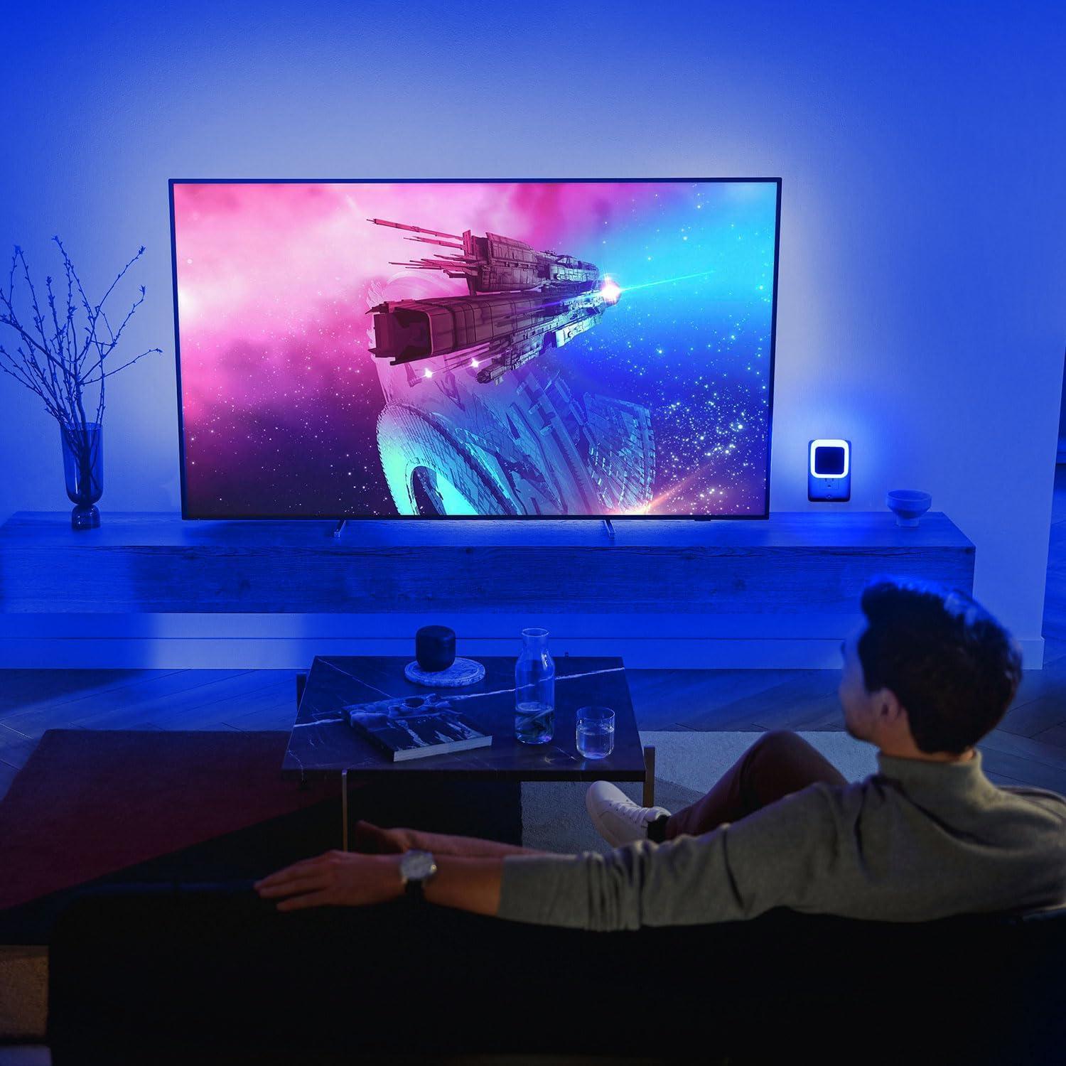 Luz Nocturna Enchufable Sujeet Azul Paquete de 4 LED