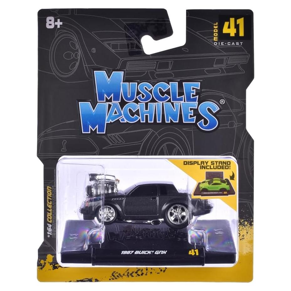 Coche Diecast 1/64 Muscle Machines 1987 GNX Negro