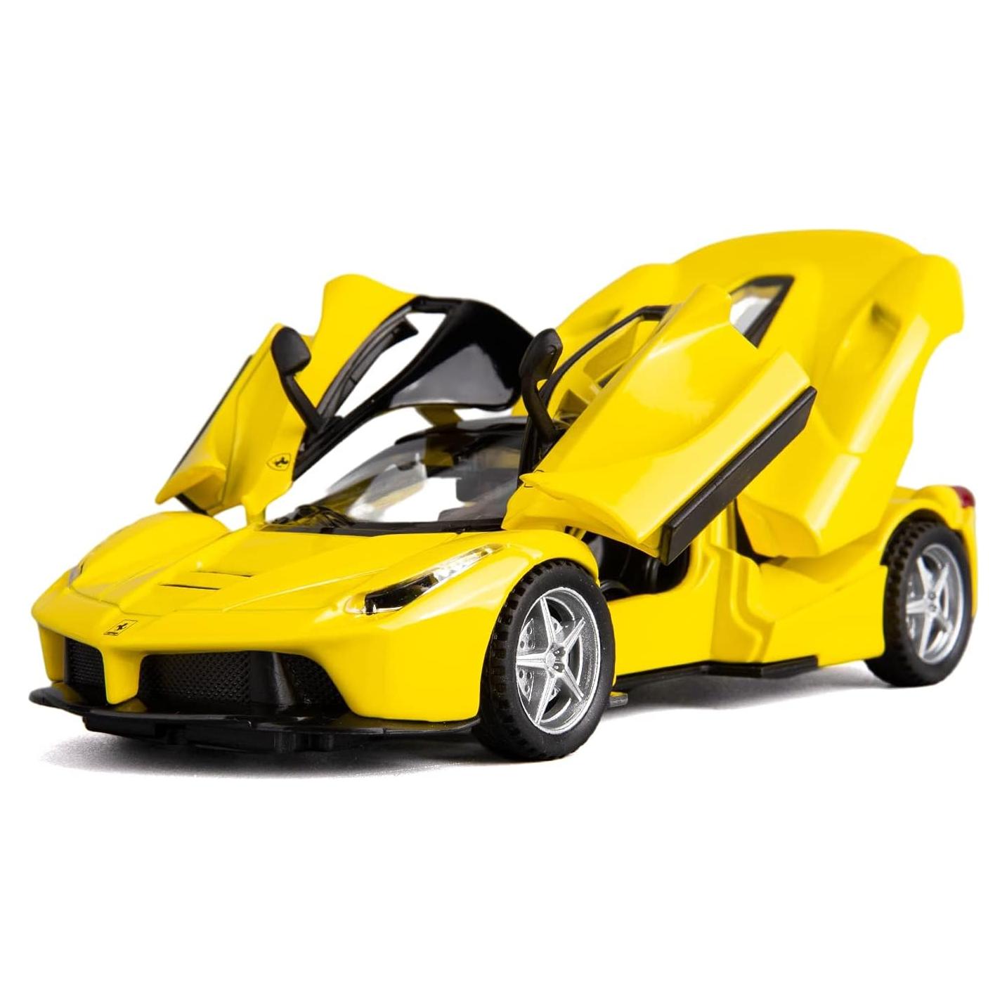 Coche de Juguete Ferrari BDTCTK 1:32 Amarillo con Luz y Sonido