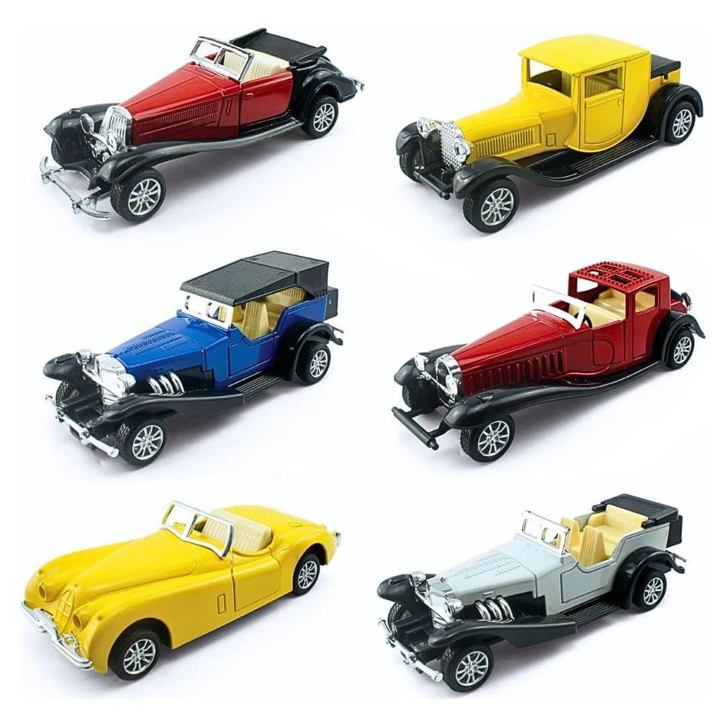 Paquete de 6 coches de metal fundido Liberty Imports 1:32