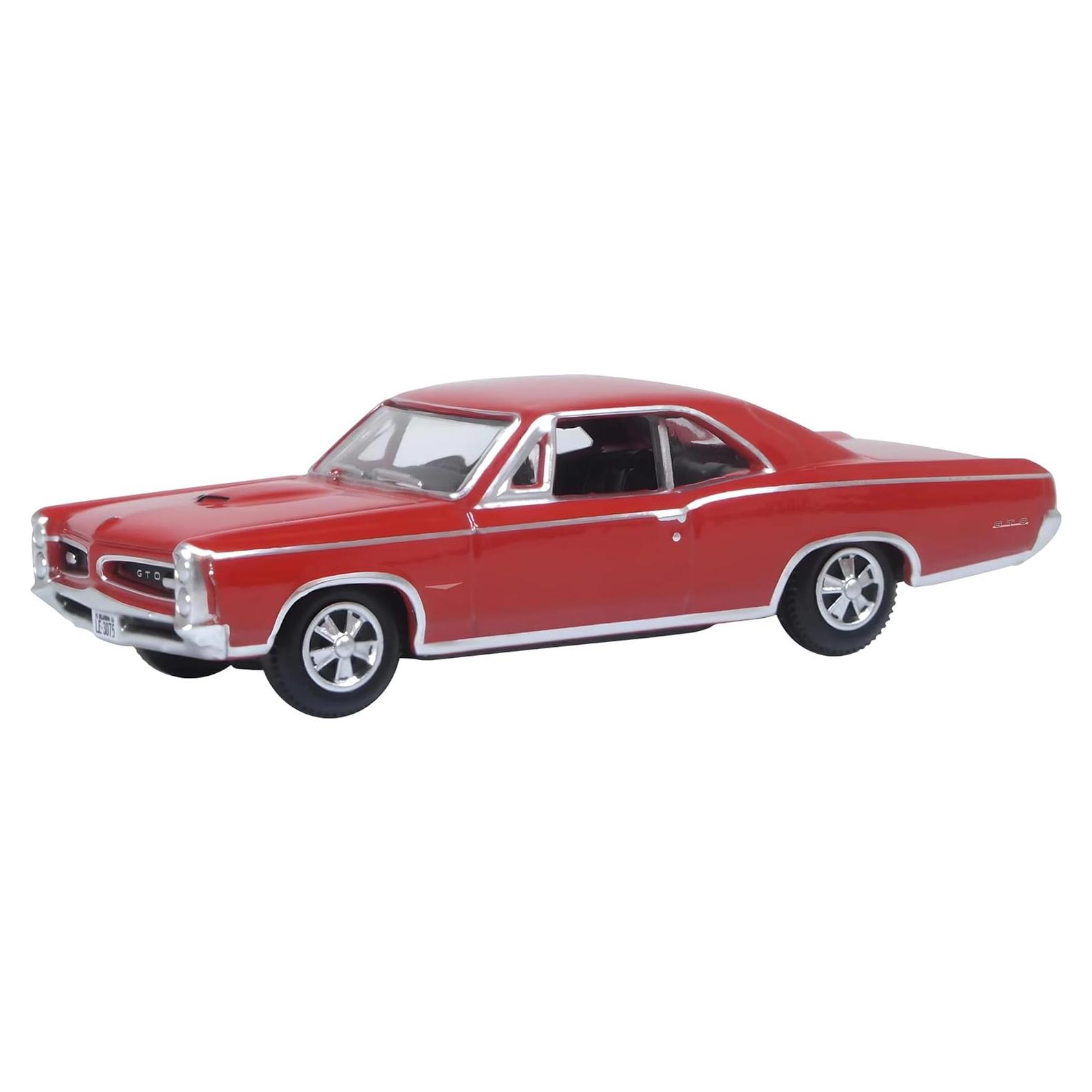Modelo de Coche Diecast 1966 Pontiac GTO Rojo 1/87 Oxford