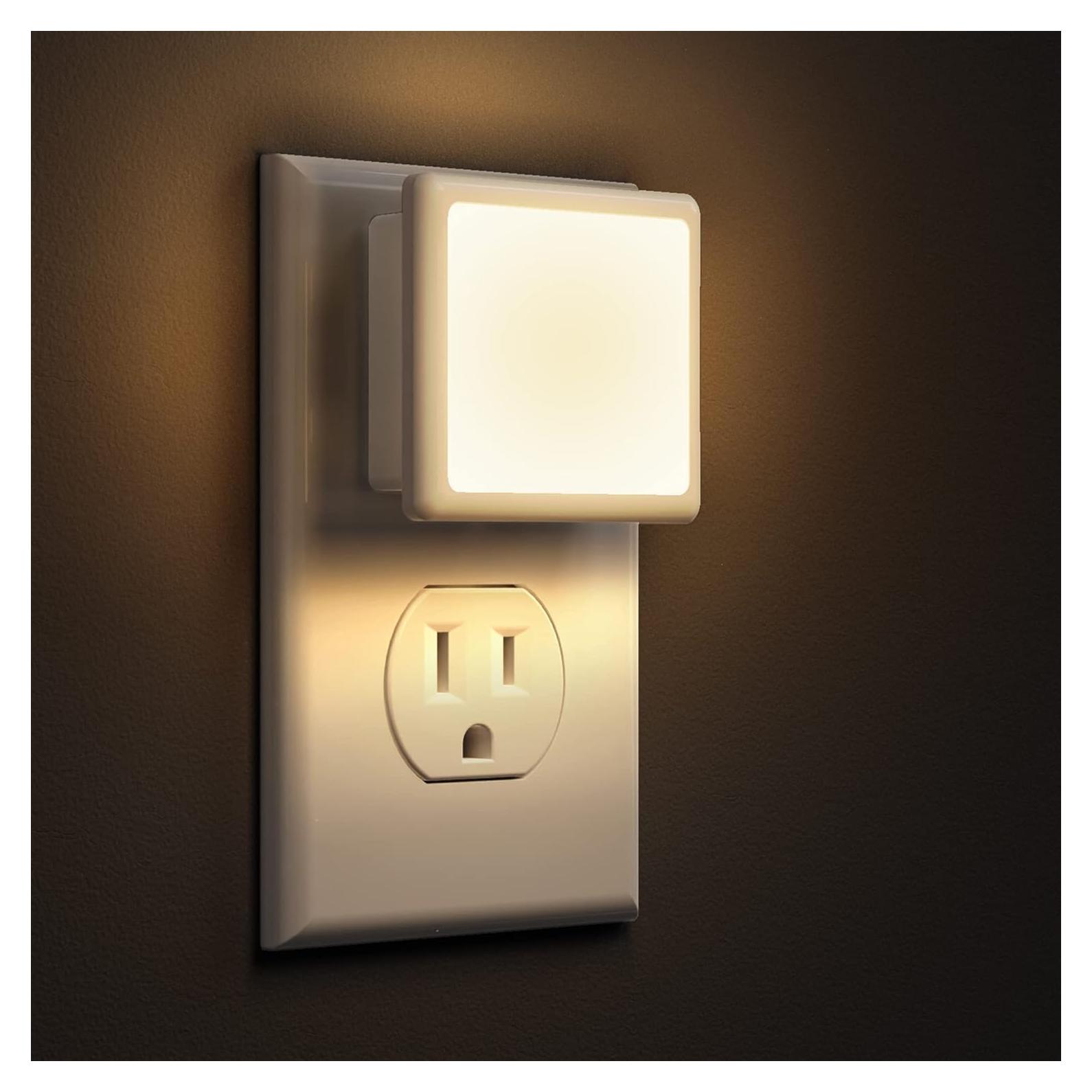 Luz Nocturna LED LOHAS 2-Pack 0.3W 3000K Auto On/Off