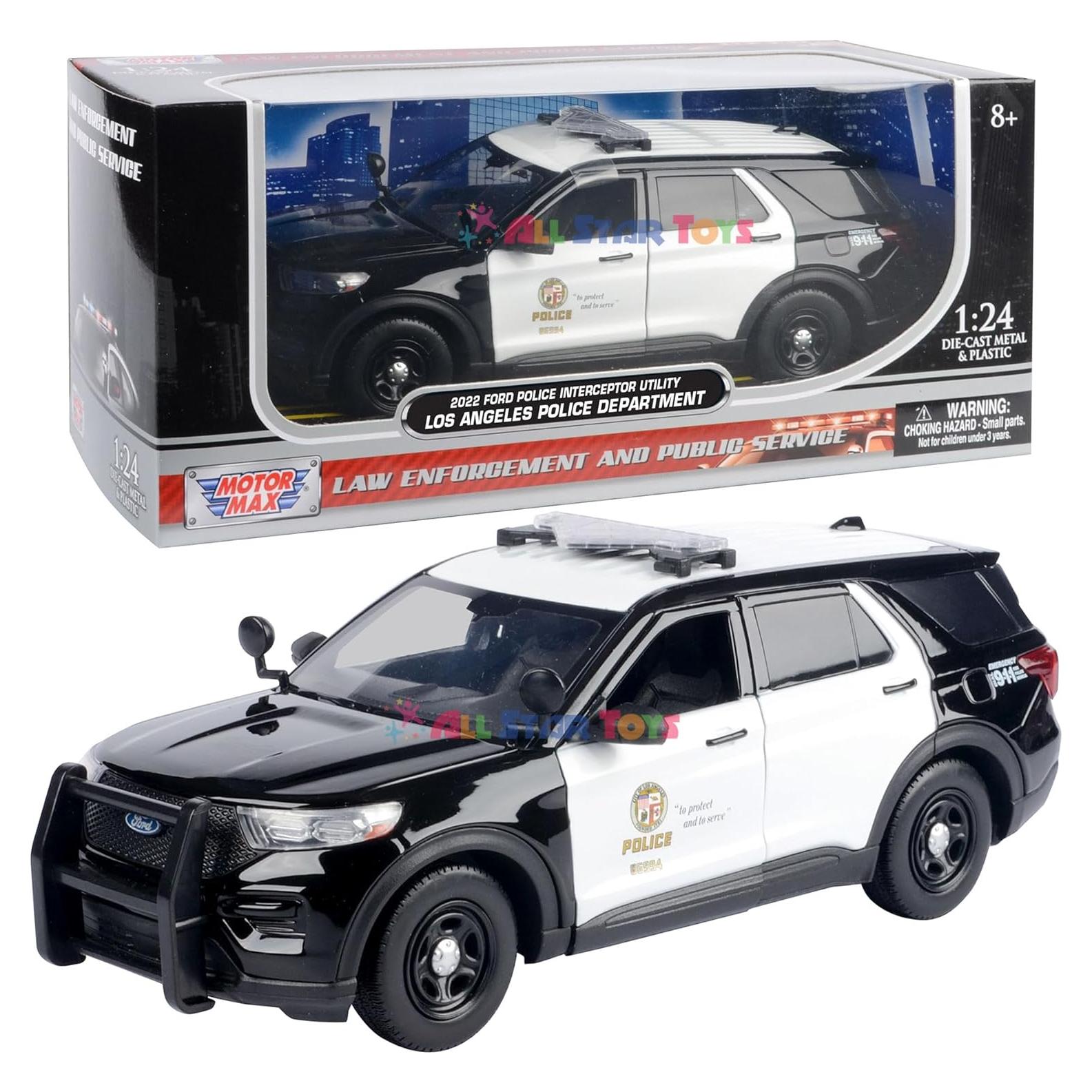 Modelo Diecast Motormax Ford Explorer Interceptor LAPD 1:24