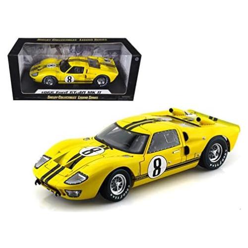 Modelo de Coche Diecast 1966 GT-40 MK II #8 Shelby 1/18