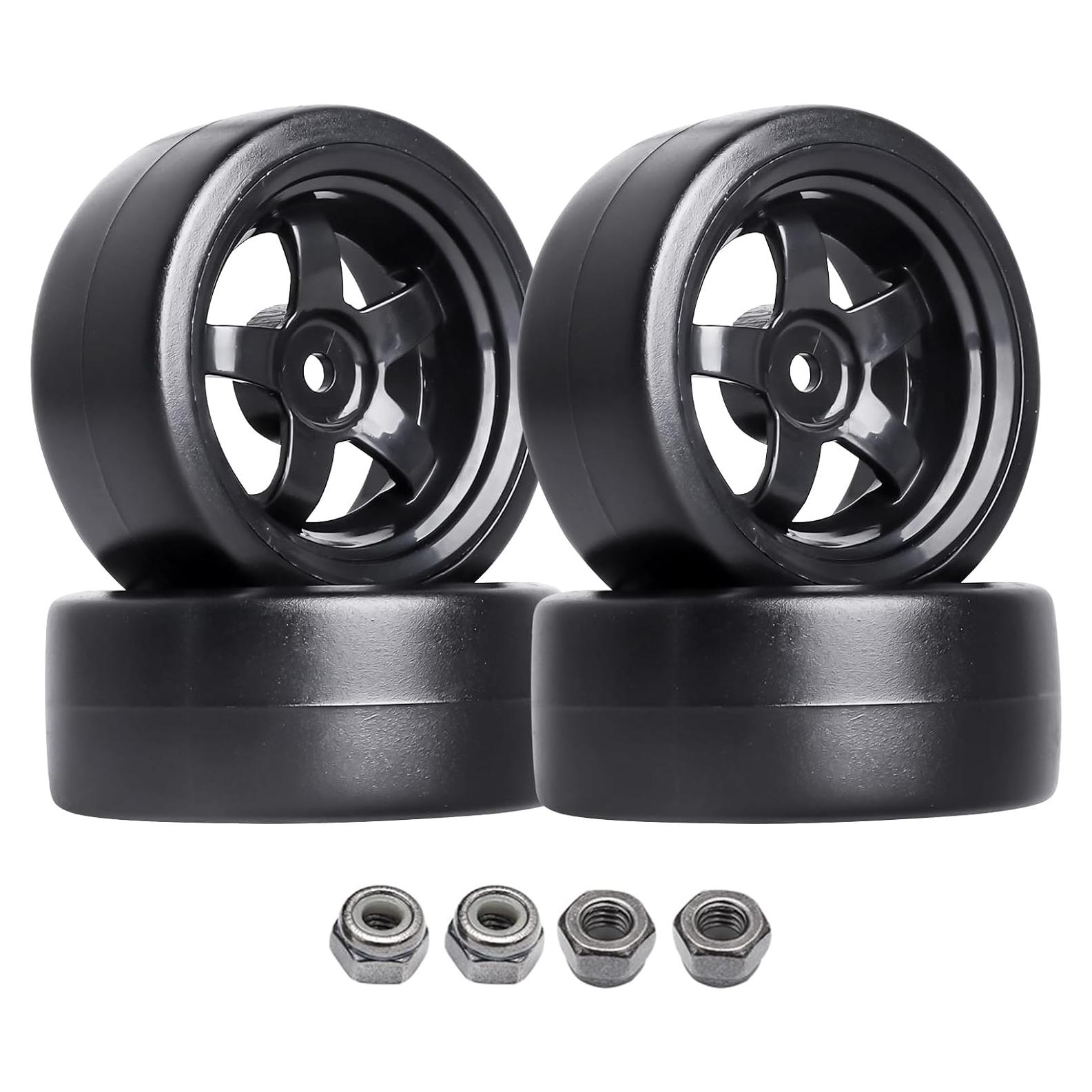 Neumáticos de Drift RC HobbyPark 1/10 Plástico Duro - Juego de 4