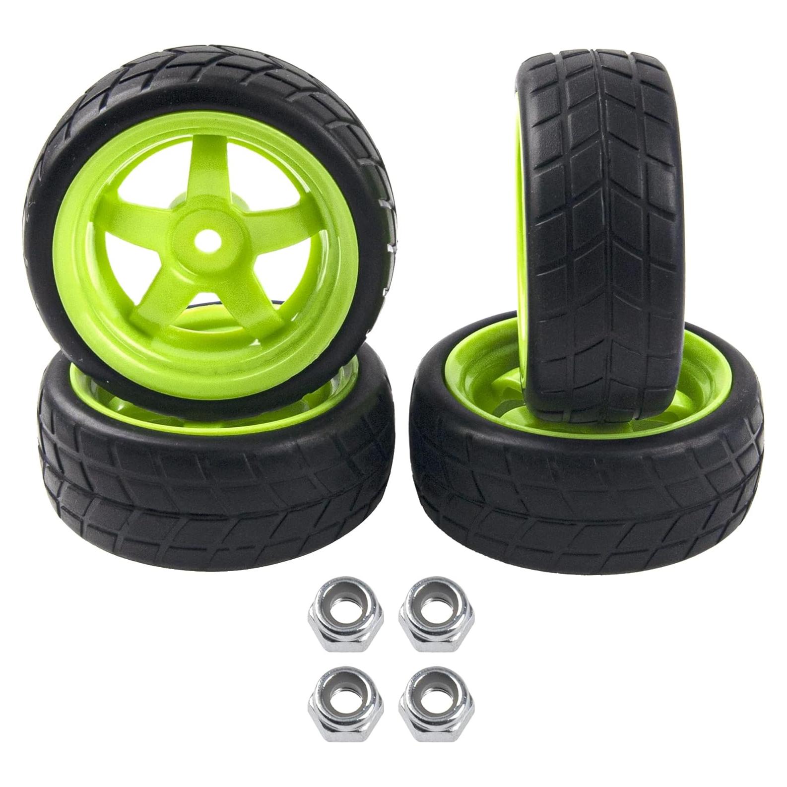 Ruedas de 5 radios HIRCQOO 66 mm para coches RC 1/10